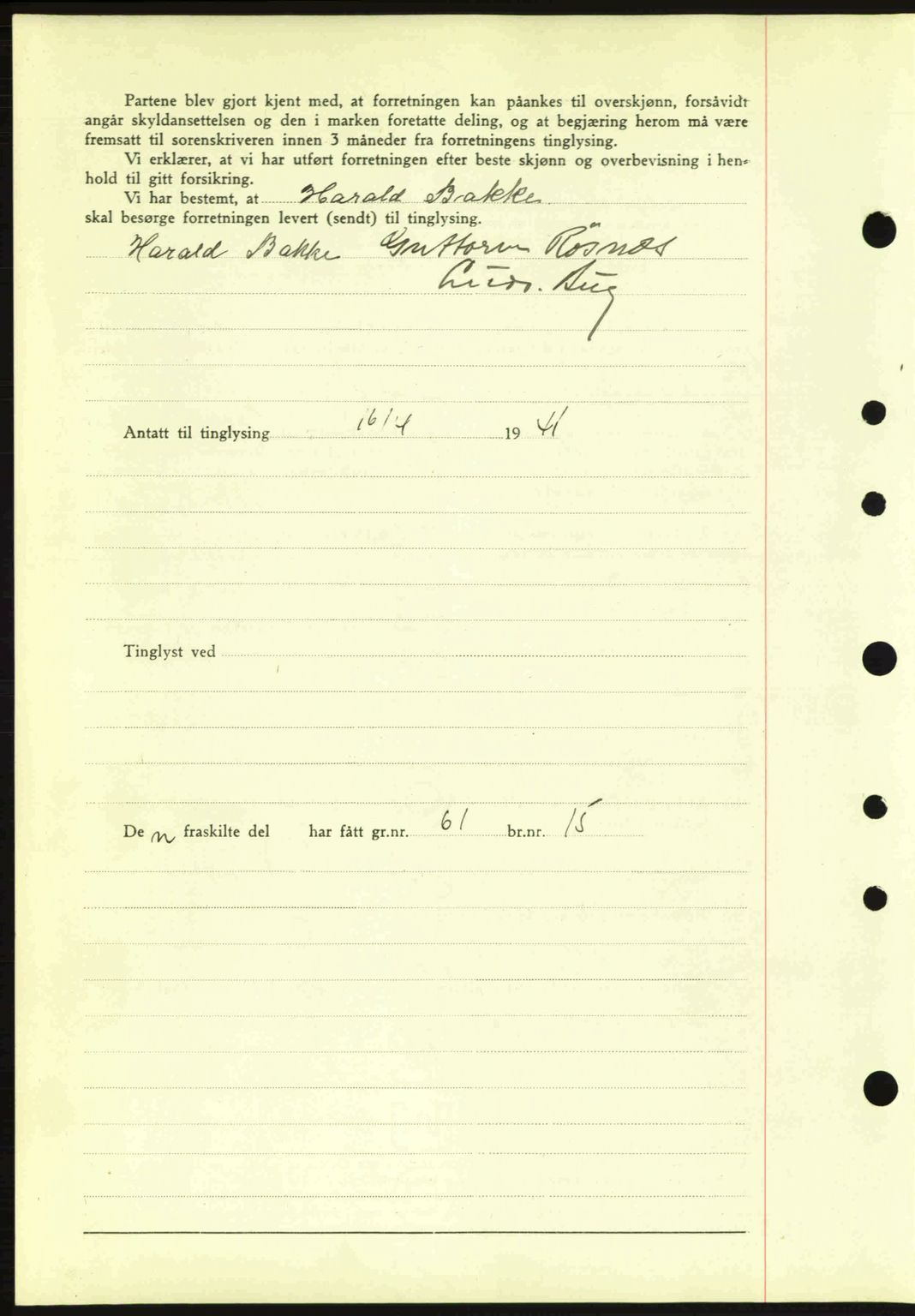 Idd og Marker sorenskriveri, AV/SAO-A-10283/G/Gb/Gbb/L0004: Mortgage book no. A4, 1940-1941, Diary no: : 403/1941