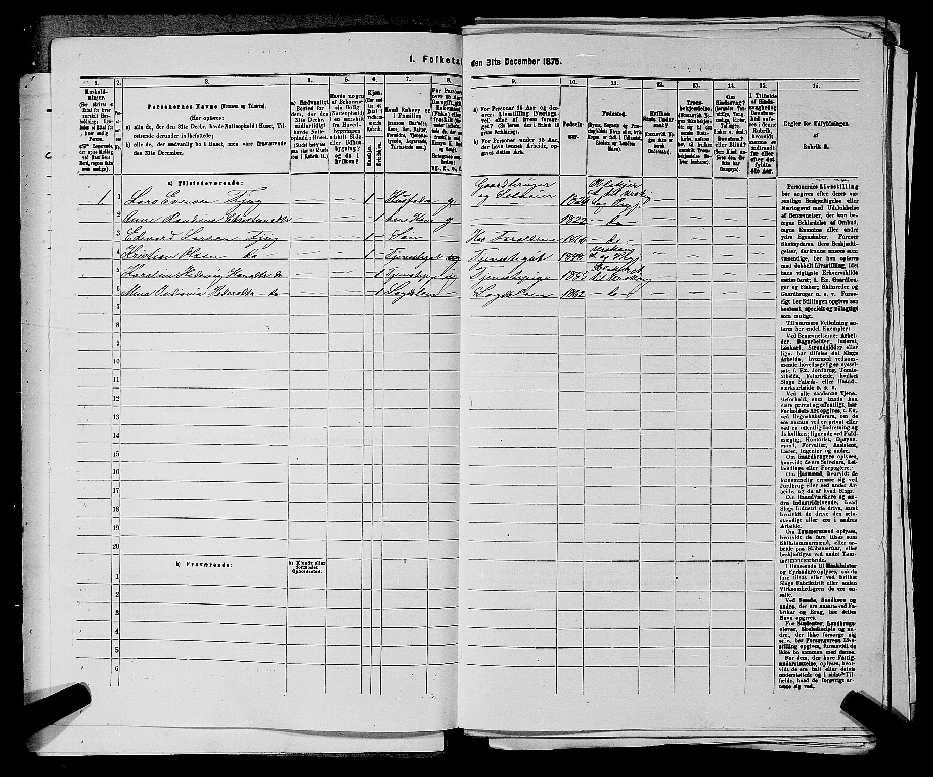 RA, 1875 census for 0224P Aurskog, 1875, p. 1234