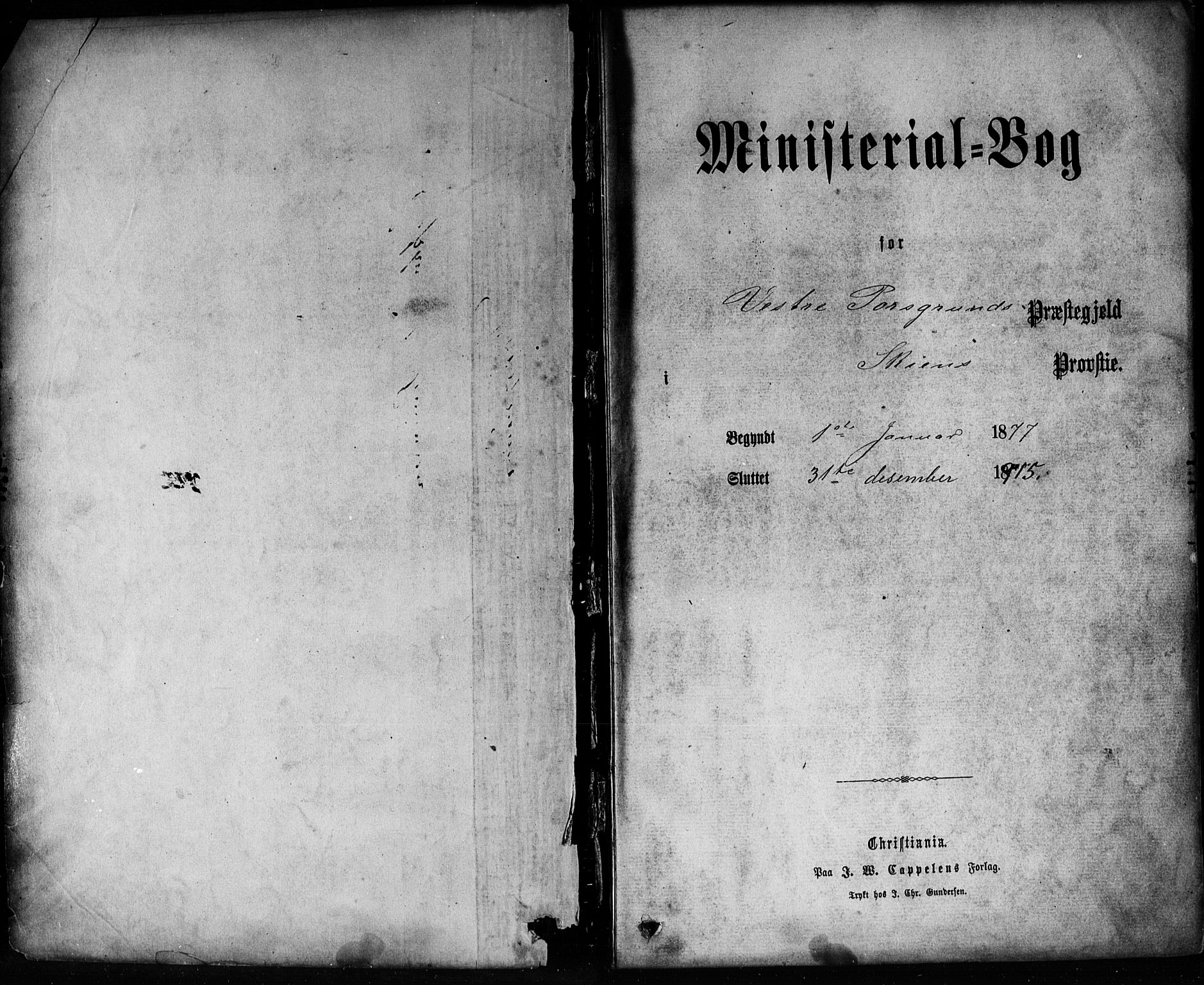 Porsgrunn kirkebøker , SAKO/A-104/G/Ga/L0003: Parish register (copy) no. I 3, 1877-1915