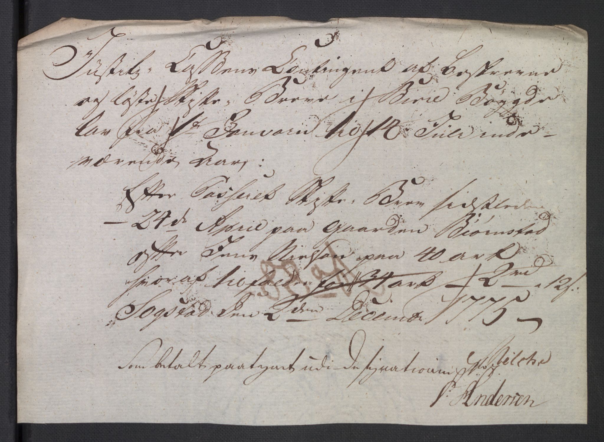 Rentekammeret inntil 1814, Reviderte regnskaper, Mindre regnskaper, AV/RA-EA-4068/Rb/L0014: Opplands amt, 1771-1779, p. 254