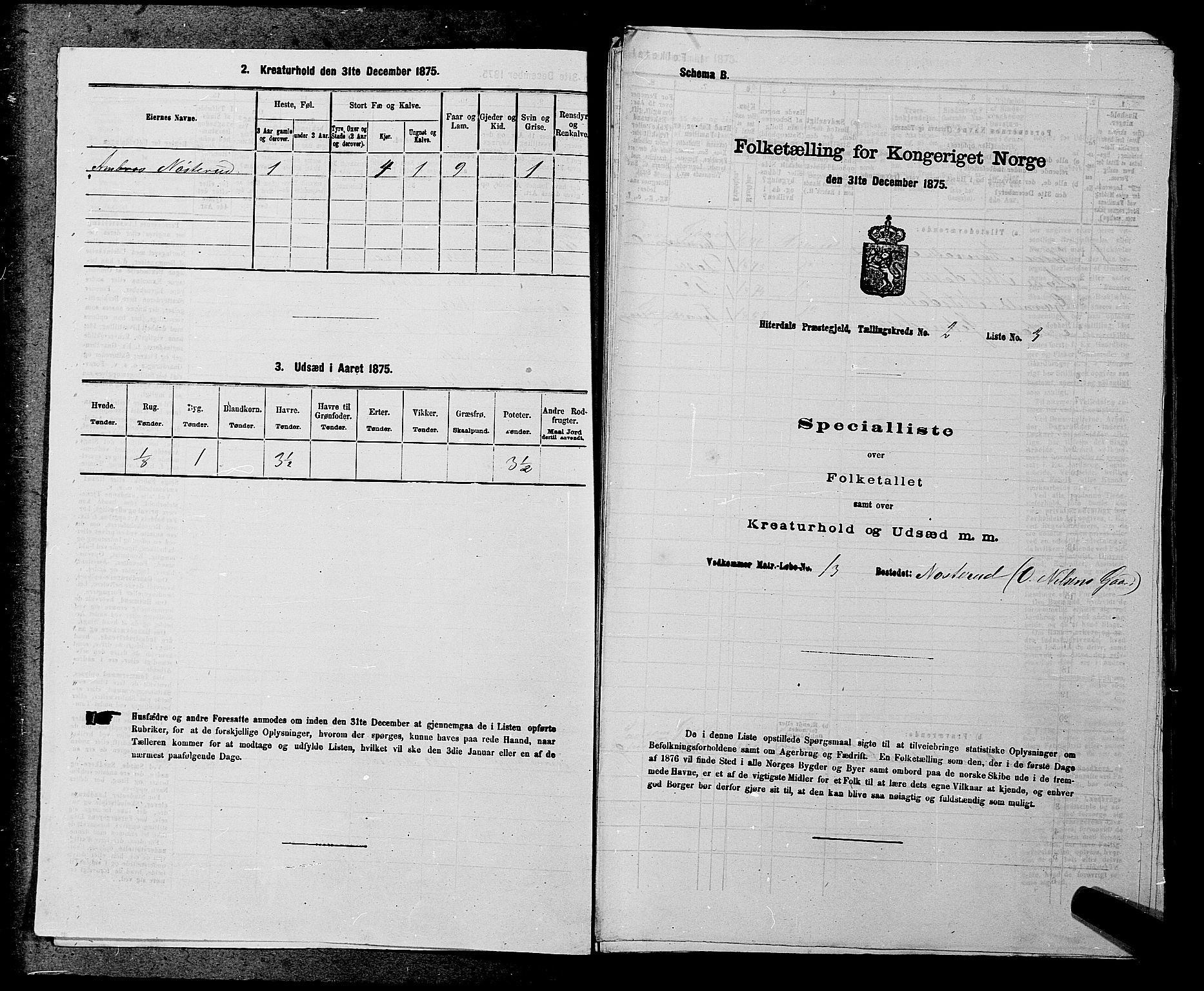 SAKO, 1875 census for 0823P Heddal, 1875, p. 220