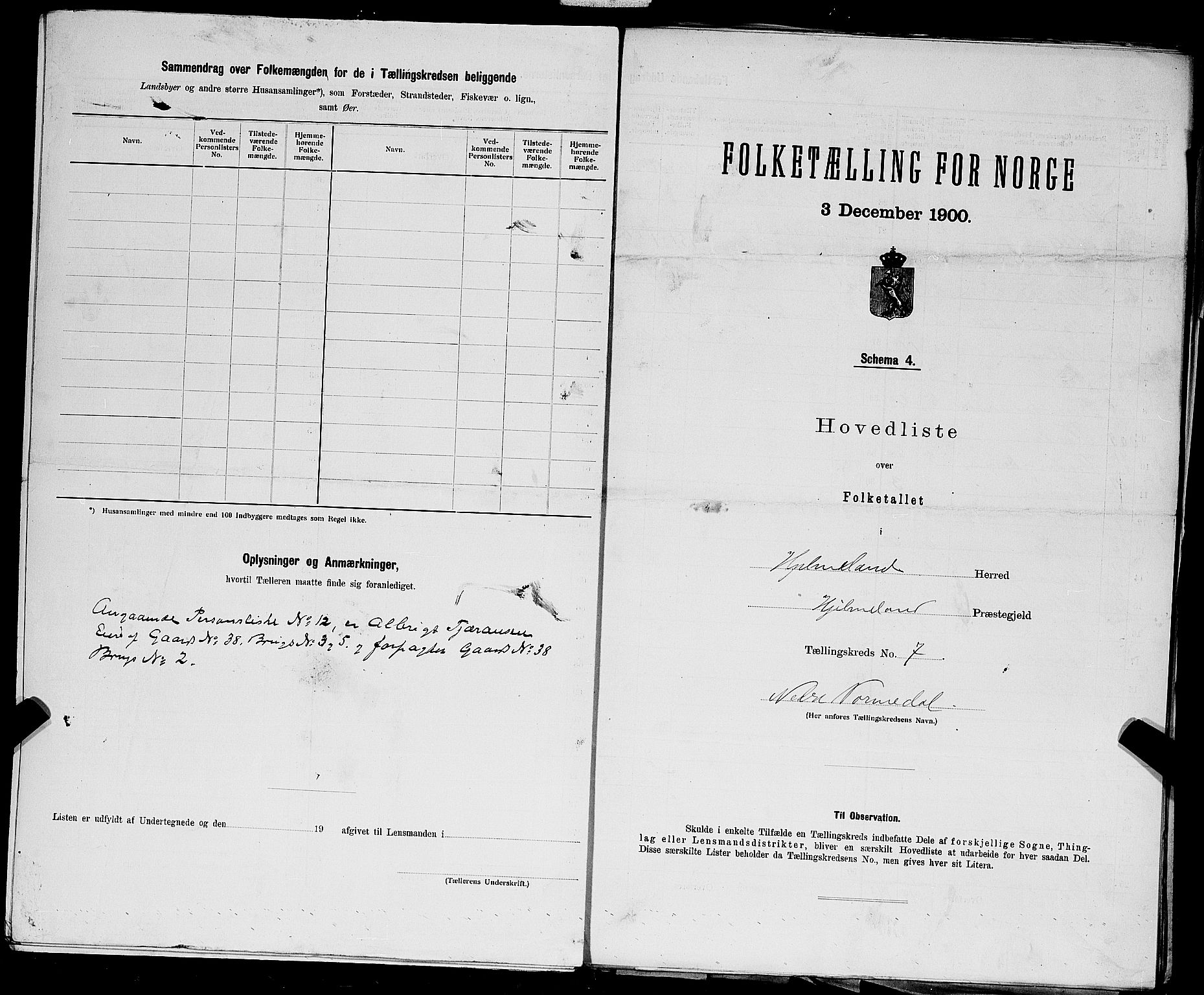 SAST, 1900 census for Hjelmeland, 1900, p. 31