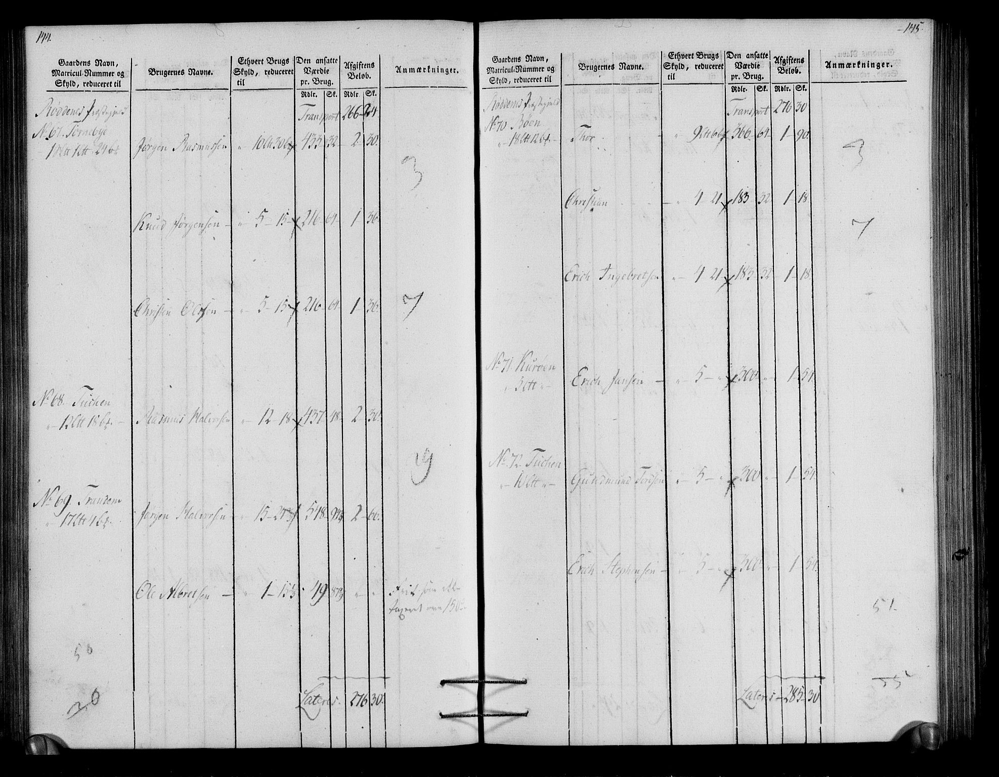 Rentekammeret inntil 1814, Realistisk ordnet avdeling, AV/RA-EA-4070/N/Ne/Nea/L0003: Rakkestad, Heggen og Frøland fogderi. Oppebørselsregister, 1803, p. 75