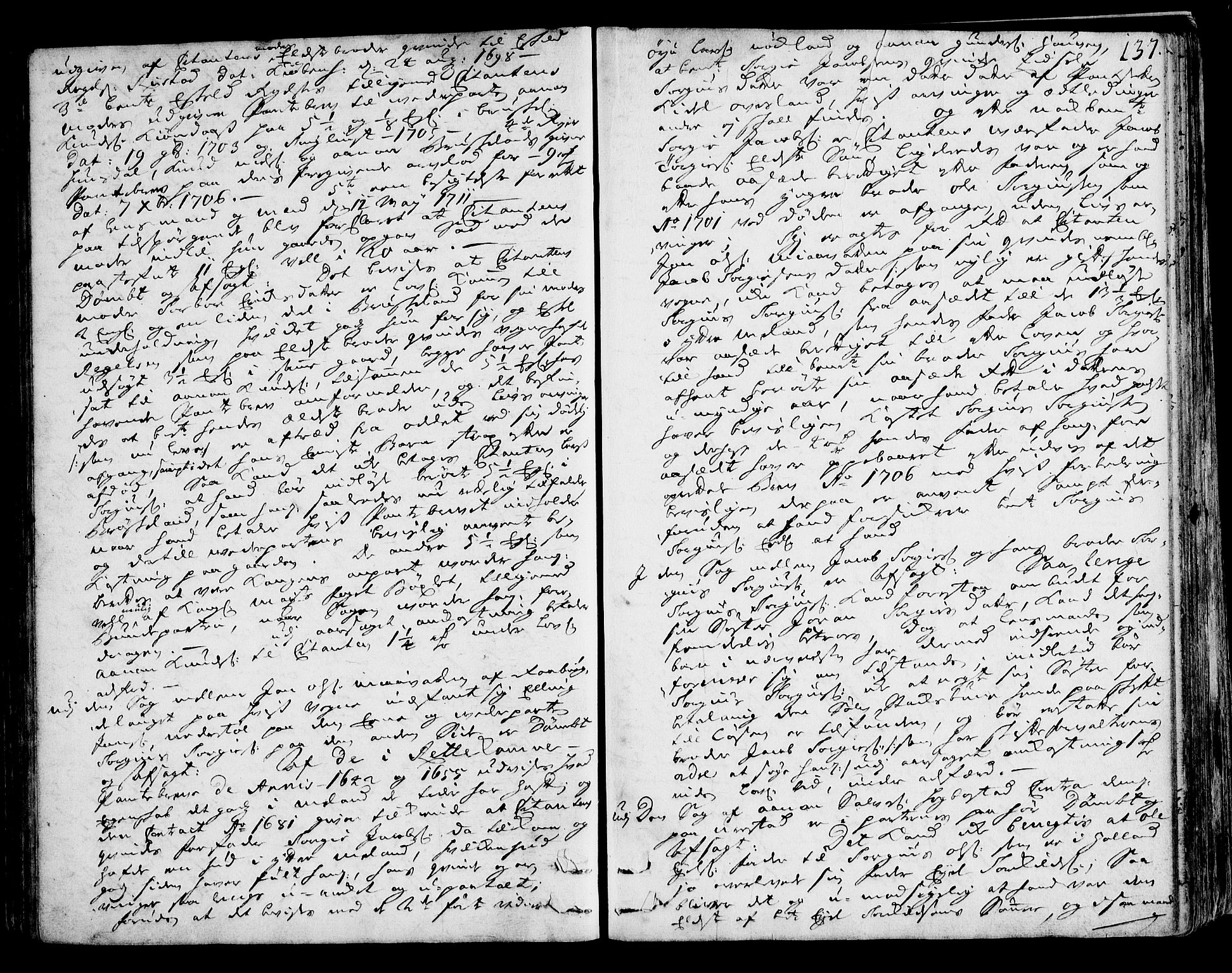 Lister sorenskriveri, AV/SAK-1221-0003/F/Fa/L0041: Tingbok nr 41, 1718-1719, p. 136b-137a