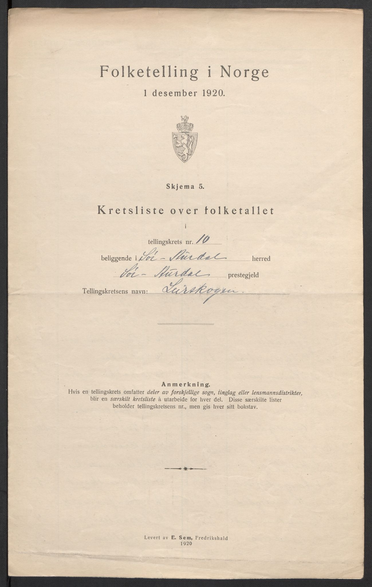 SAH, 1920 census for Sør-Aurdal, 1920, p. 37