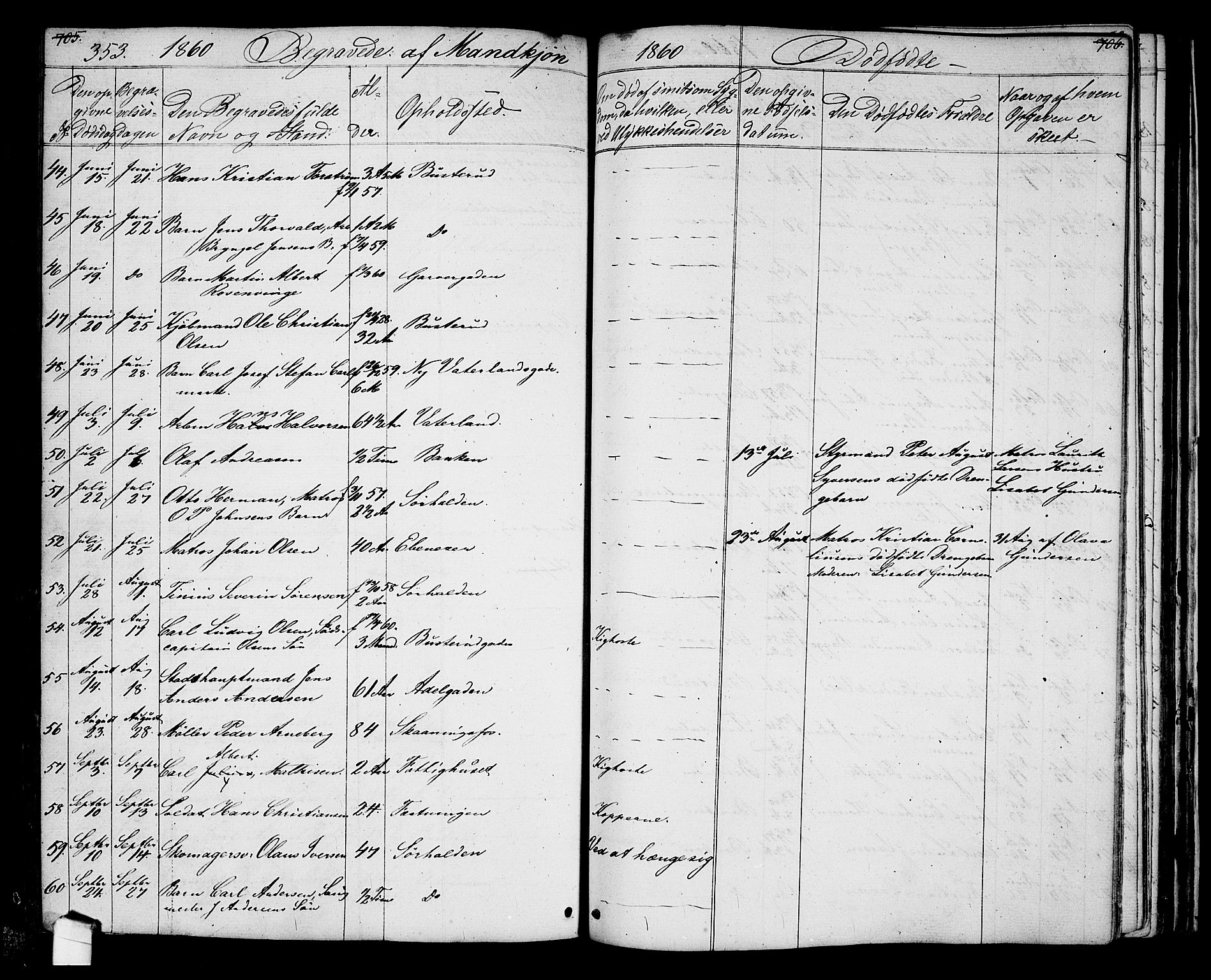 Halden prestekontor Kirkebøker, AV/SAO-A-10909/G/Ga/L0005a: Parish register (copy) no. 5A, 1855-1864, p. 353