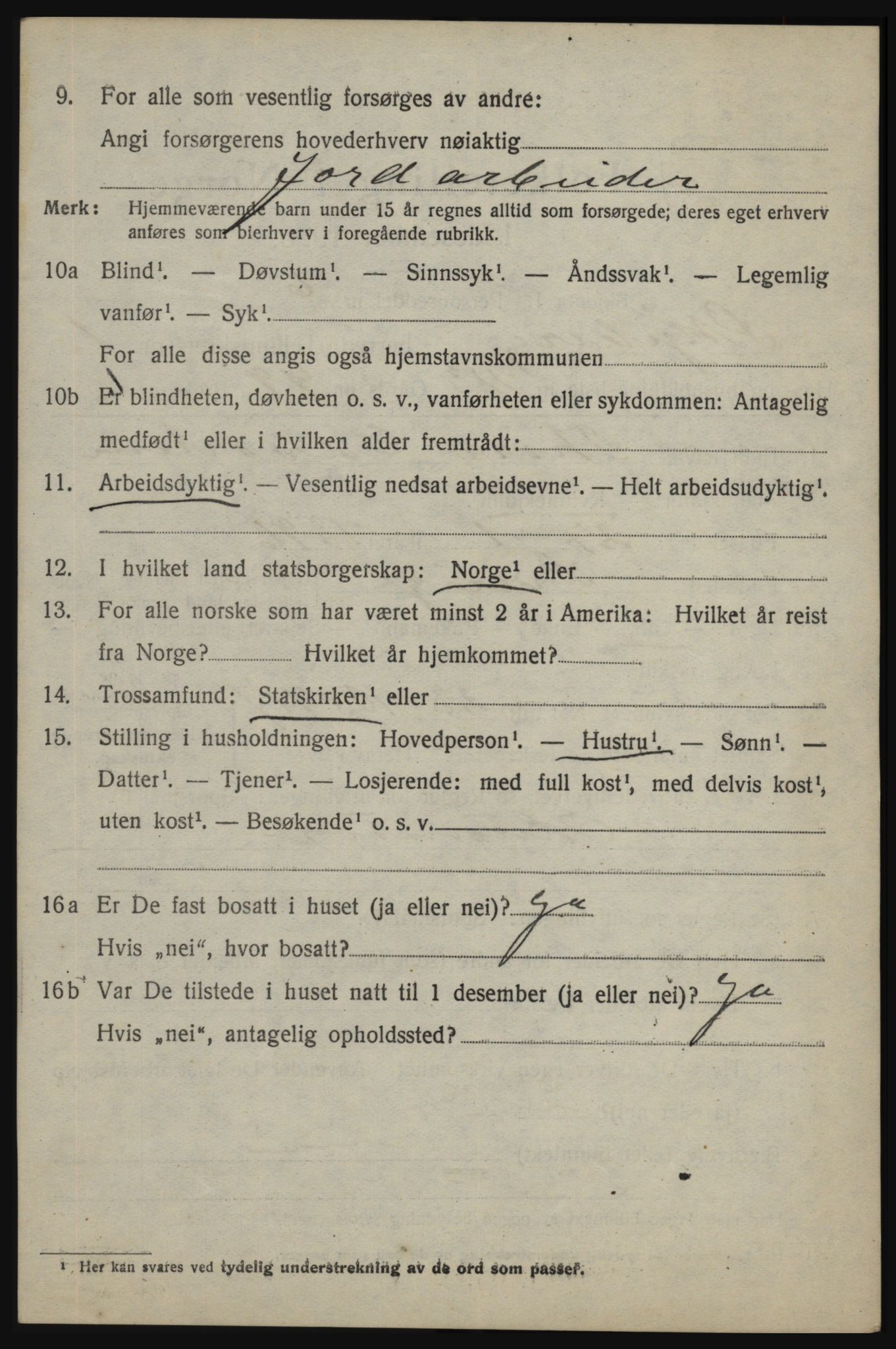 SAO, 1920 census for Skjeberg, 1920, p. 3500