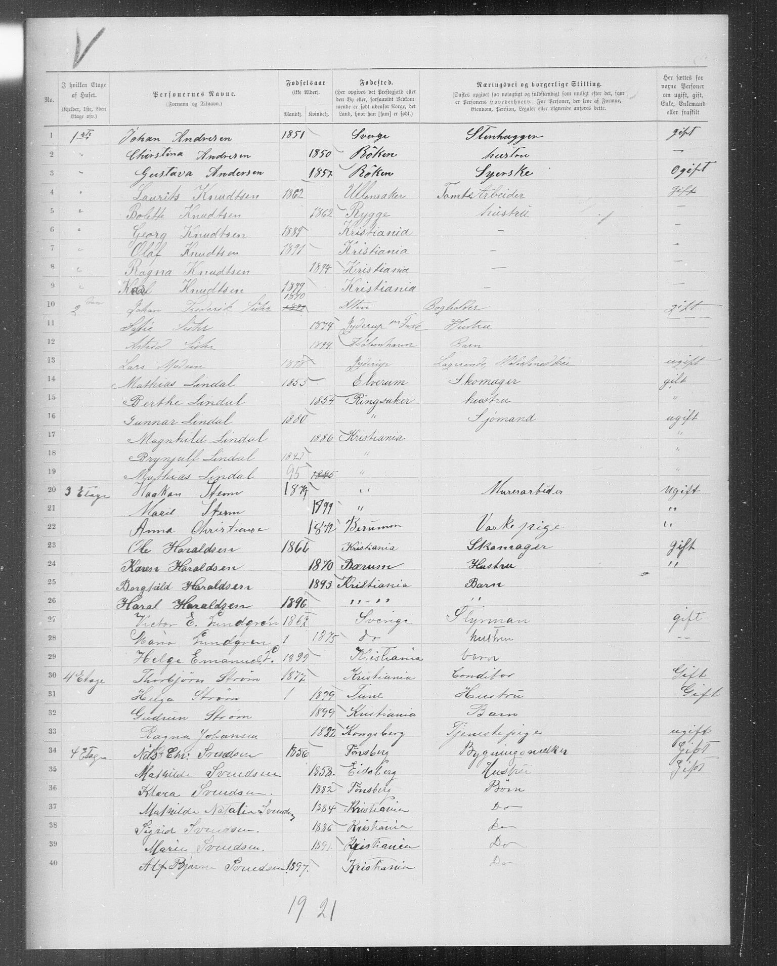 OBA, Municipal Census 1899 for Kristiania, 1899, p. 10237