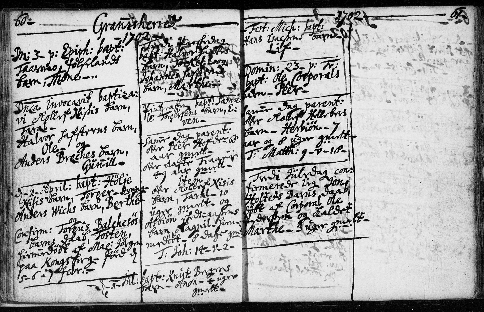 Hjartdal kirkebøker, SAKO/A-270/F/Fa/L0001: Parish register (official) no. I 1, 1685-1714, p. 60-61