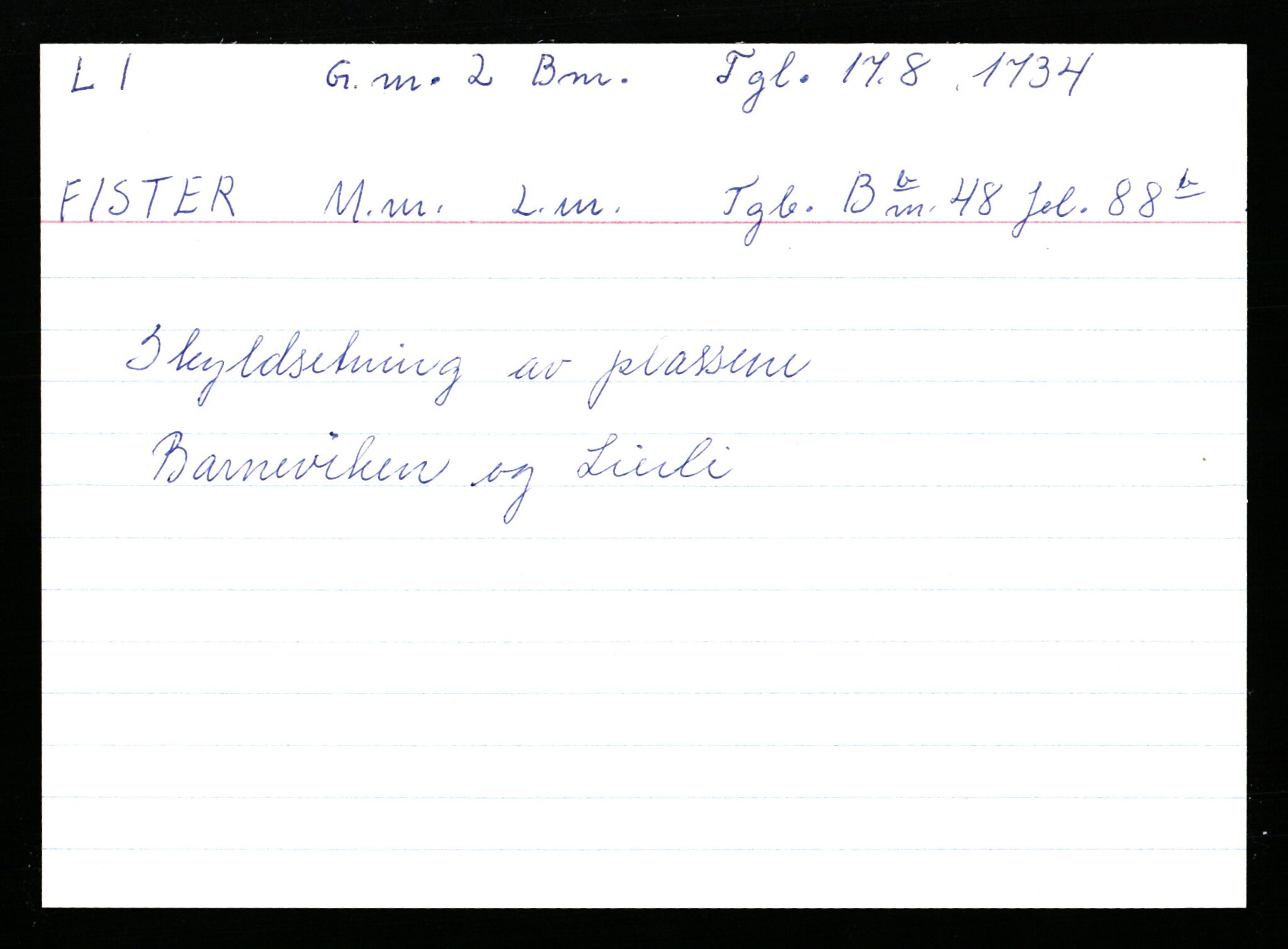 Statsarkivet i Stavanger, AV/SAST-A-101971/03/Y/Ym/L0035: Åstedskort sortert etter gårdsnavn: Leiranger - Lindanger, 1600-1950, p. 194