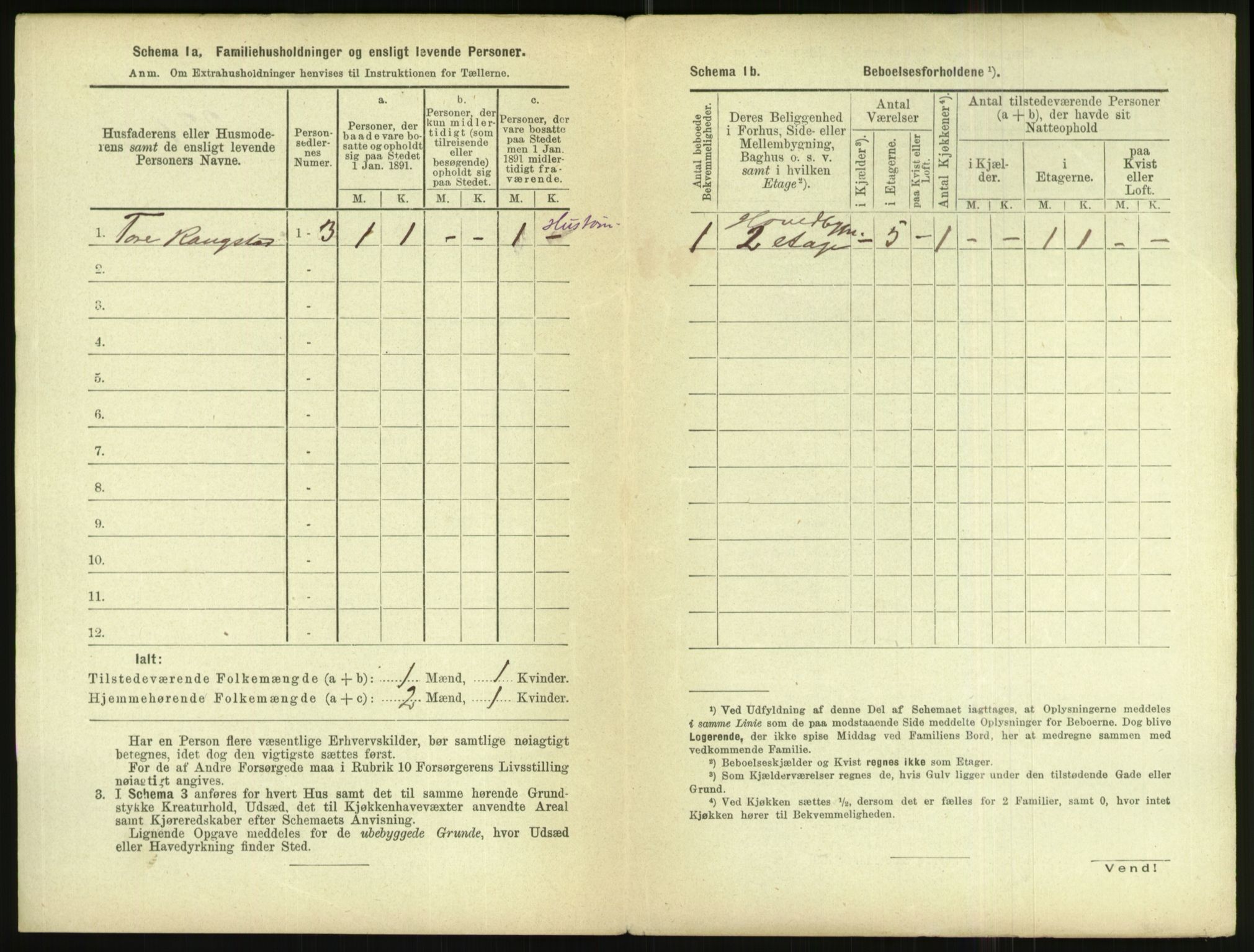 RA, 1891 census for 1102 Sandnes, 1891, p. 282