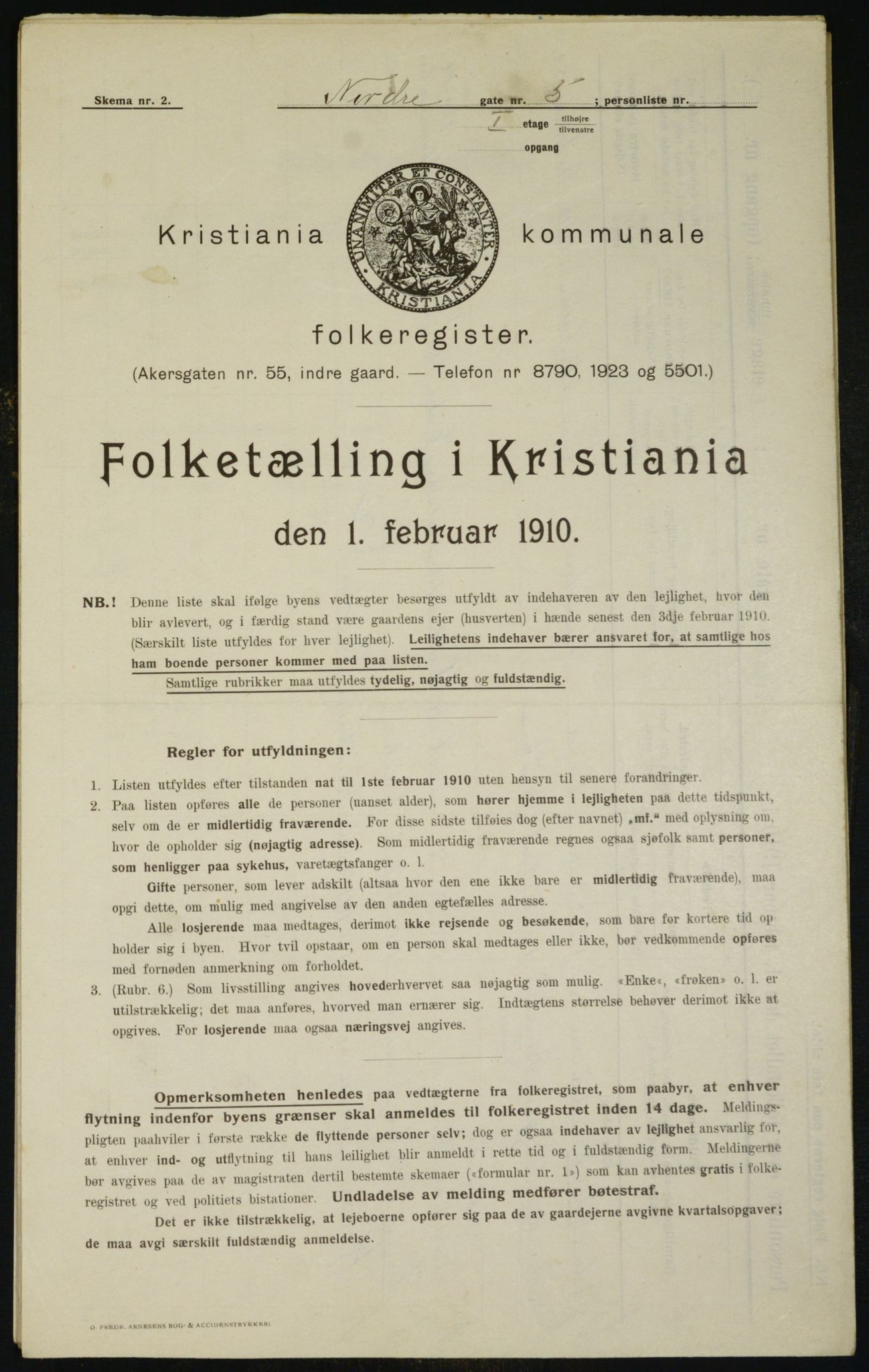 OBA, Municipal Census 1910 for Kristiania, 1910, p. 70993