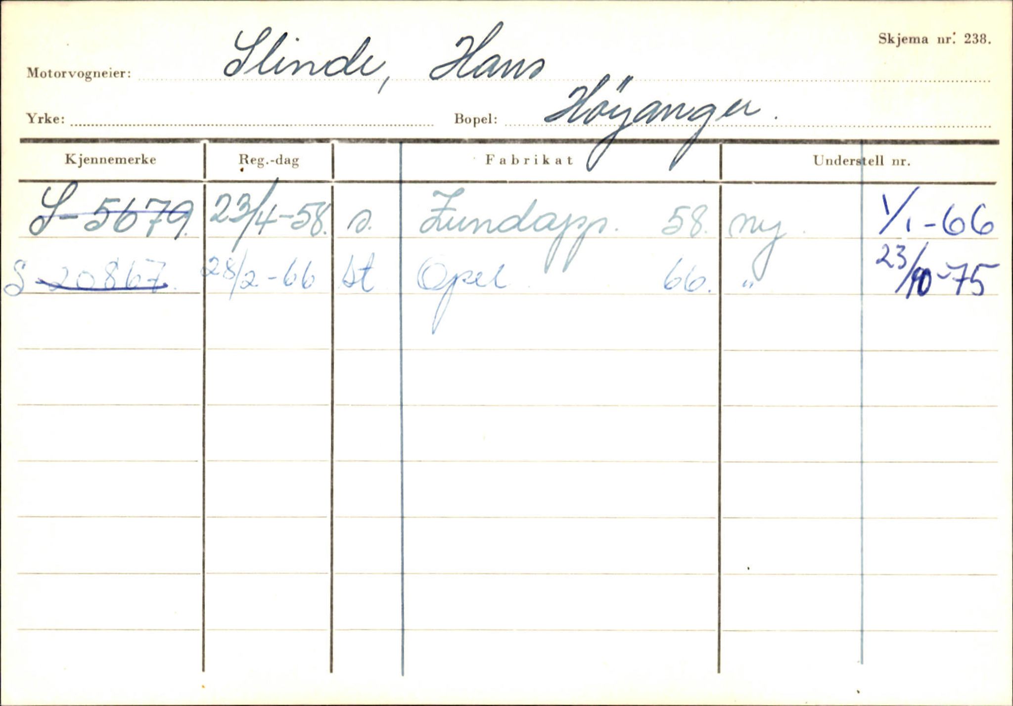Statens vegvesen, Sogn og Fjordane vegkontor, AV/SAB-A-5301/4/F/L0131: Eigarregister Høyanger P-Å. Stryn S-Å, 1945-1975, p. 269