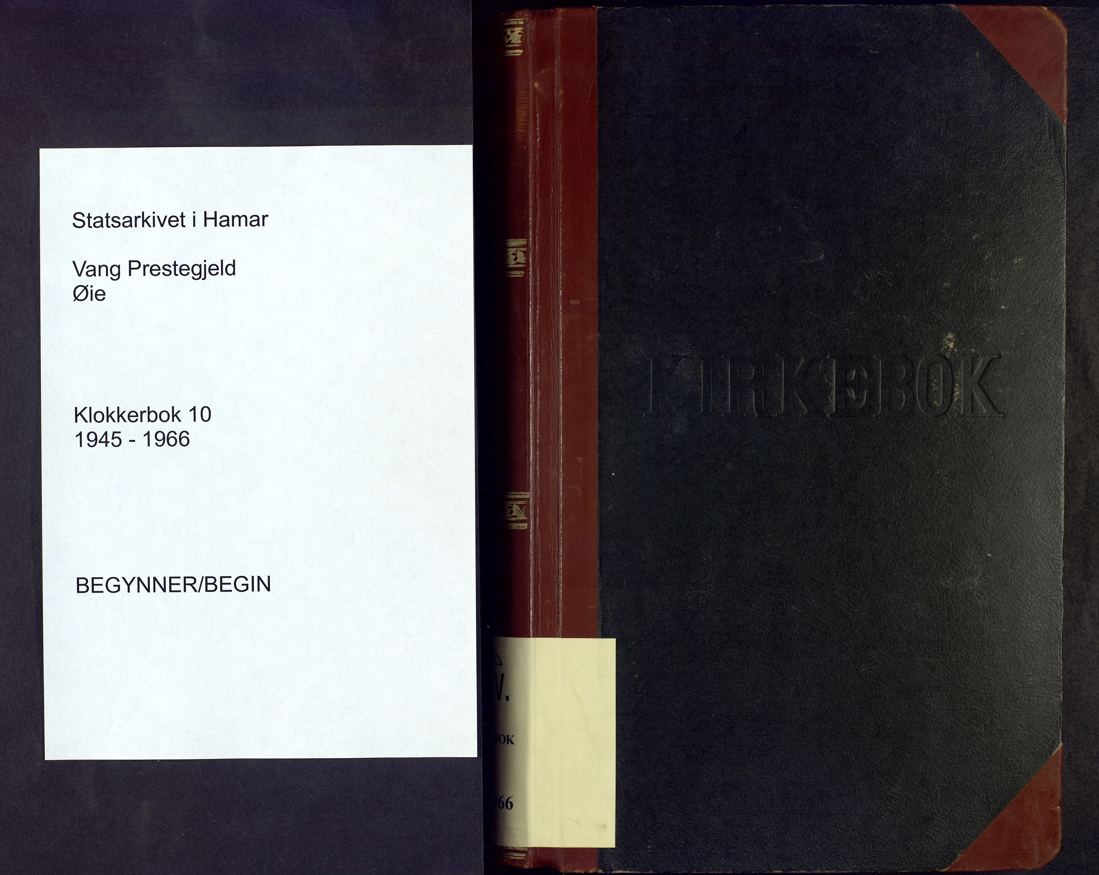 Vang prestekontor, Valdres, SAH/PREST-140/H/Hb/L0010: Parish register (copy) no. 10, 1945-1966