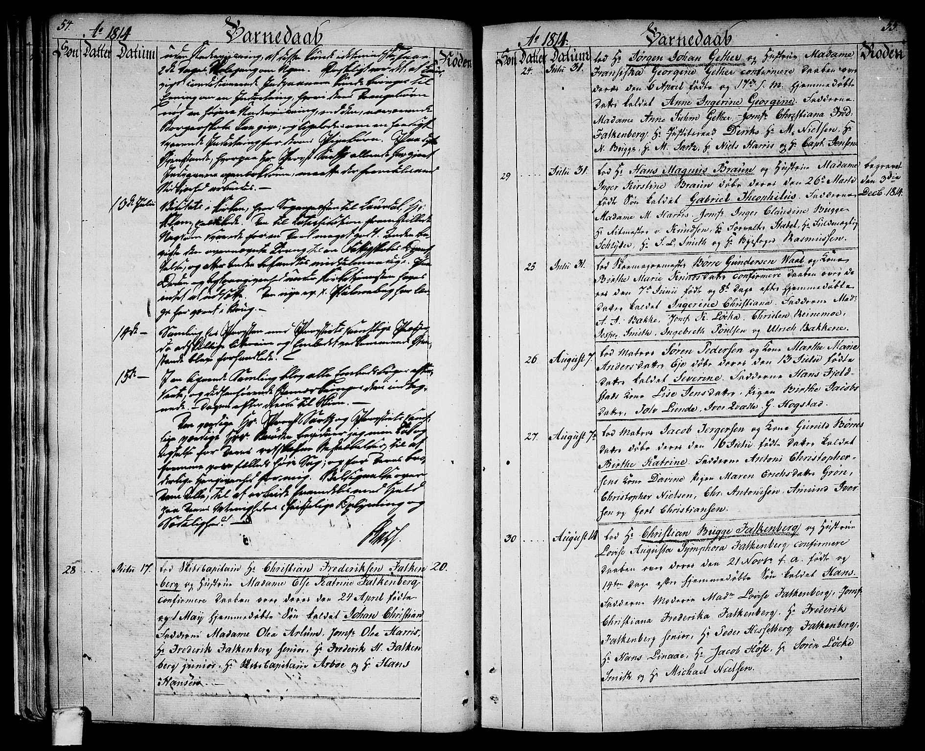 Larvik kirkebøker, SAKO/A-352/G/Ga/L0002: Parish register (copy) no. I 2, 1807-1830, p. 54-55