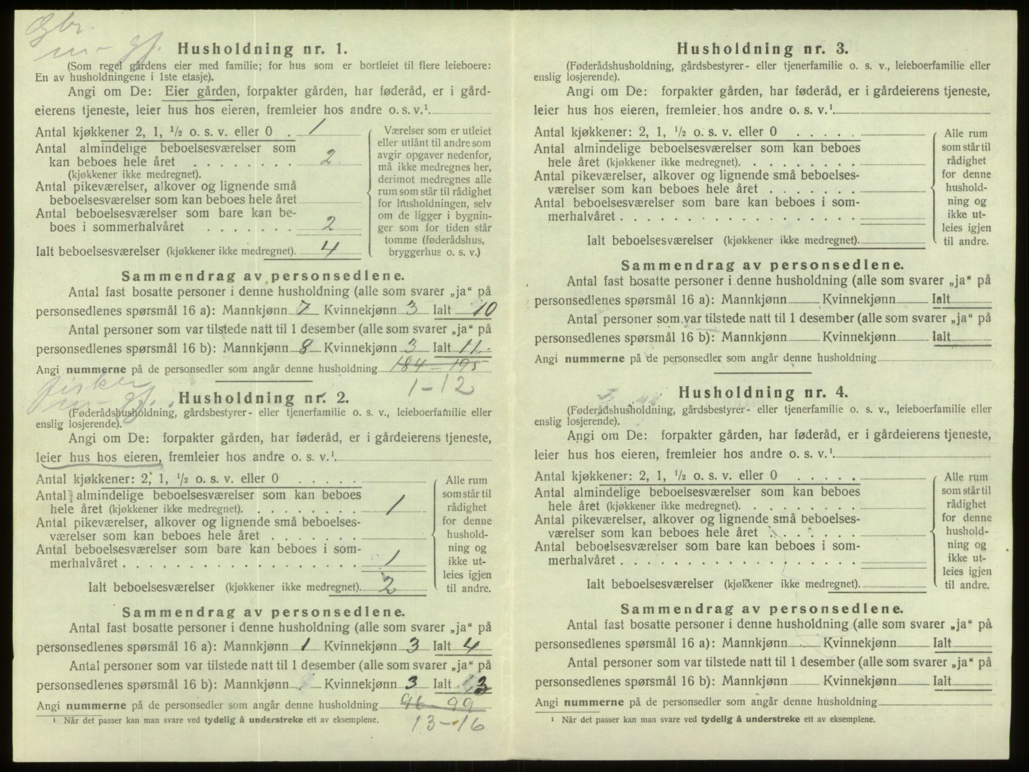 SAB, 1920 census for Davik, 1920, p. 787