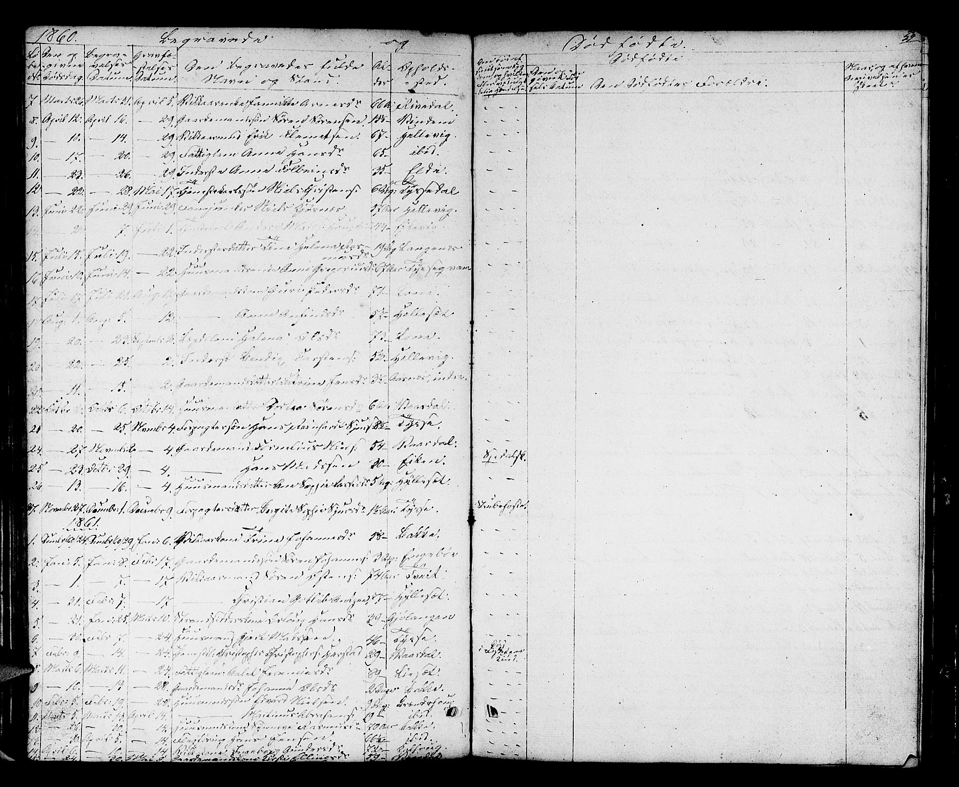 Fjaler sokneprestembete, AV/SAB-A-79801/H/Hab/Haba/L0002: Parish register (copy) no. A 2, 1846-1864, p. 59