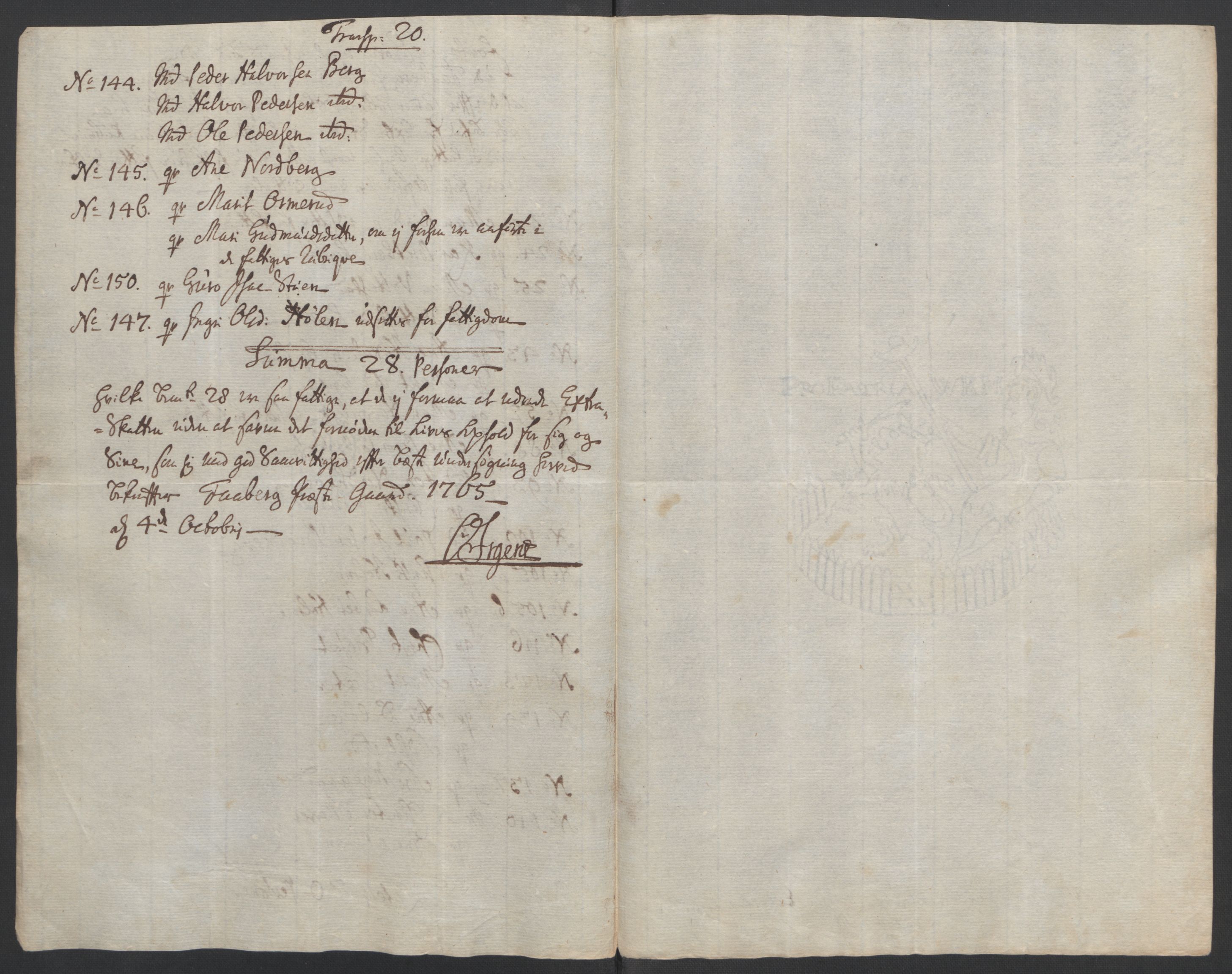 Rentekammeret inntil 1814, Reviderte regnskaper, Fogderegnskap, RA/EA-4092/R17/L1266: Ekstraskatten Gudbrandsdal, 1762-1766, p. 498