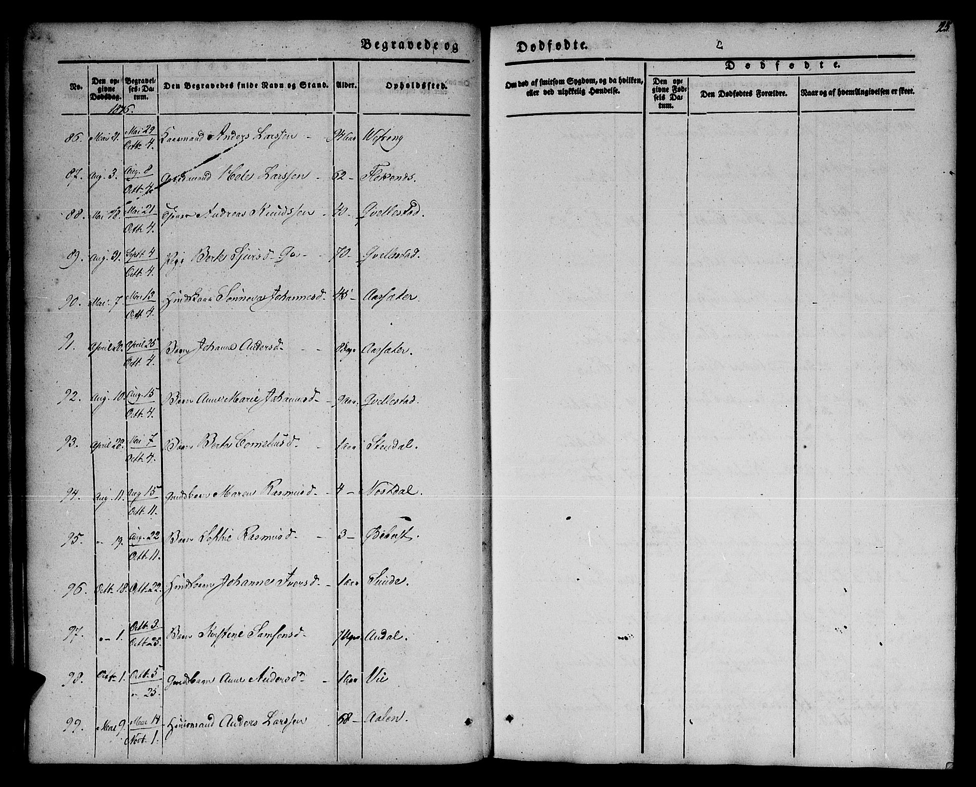 Førde sokneprestembete, SAB/A-79901/H/Haa/Haaa/L0008: Parish register (official) no. A 8, 1843-1860, p. 25