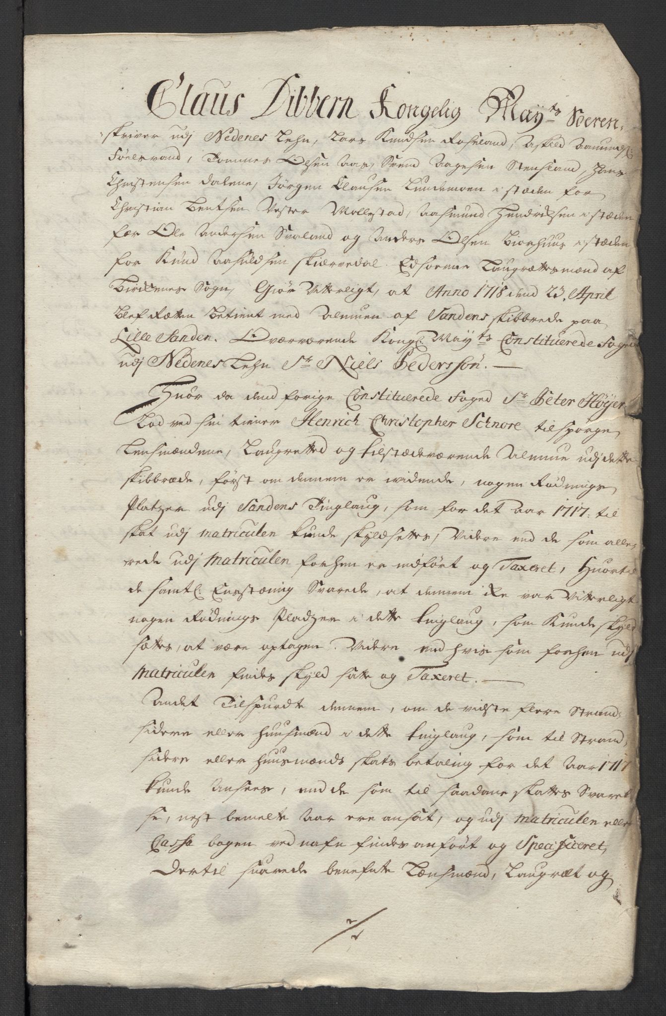 Rentekammeret inntil 1814, Reviderte regnskaper, Fogderegnskap, AV/RA-EA-4092/R39/L2326: Fogderegnskap Nedenes, 1717, p. 94