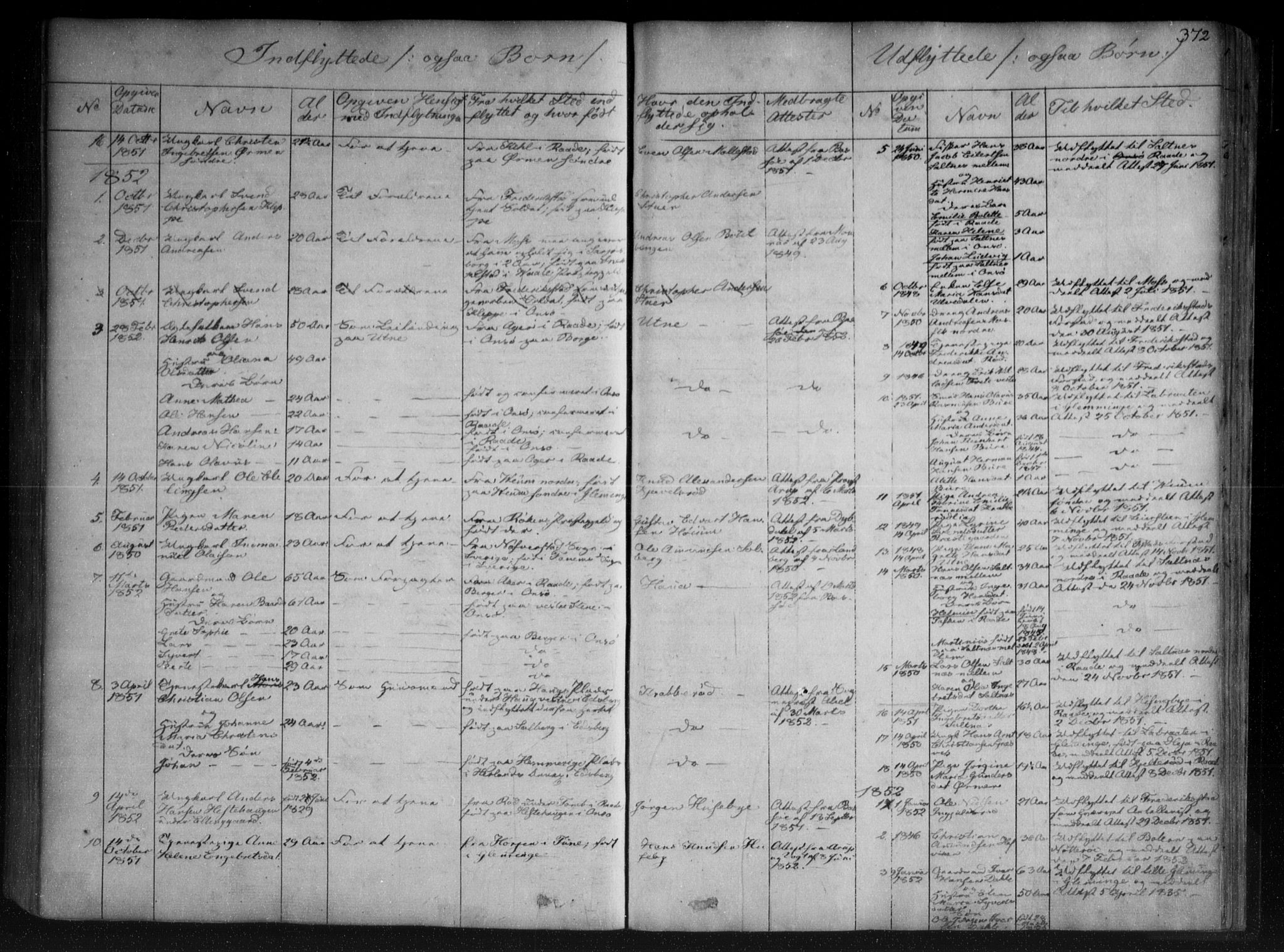 Onsøy prestekontor Kirkebøker, AV/SAO-A-10914/F/Fa/L0003: Parish register (official) no. I 3, 1841-1860, p. 372