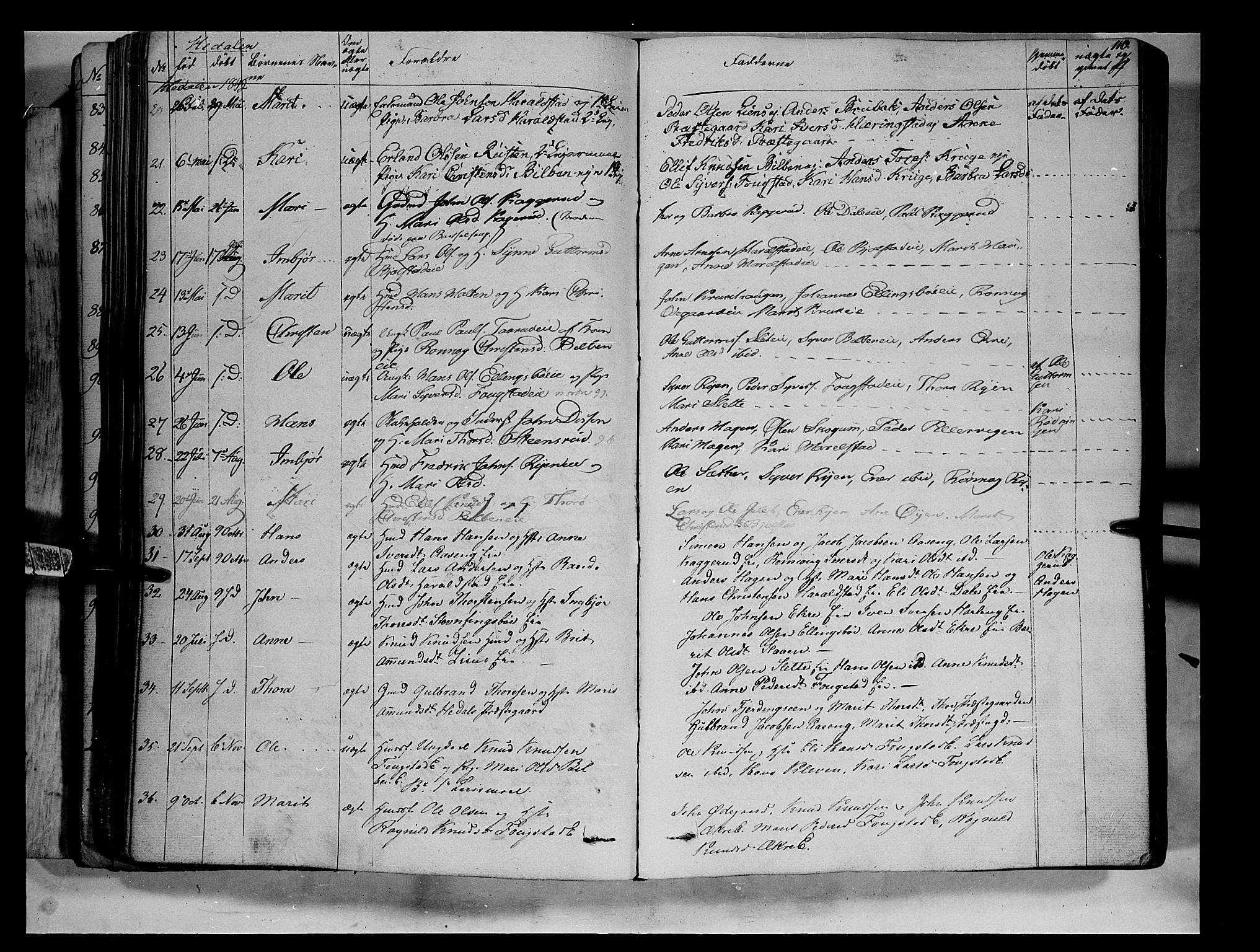 Vågå prestekontor, AV/SAH-PREST-076/H/Ha/Haa/L0005: Parish register (official) no. 5 /2, 1842-1856, p. 110