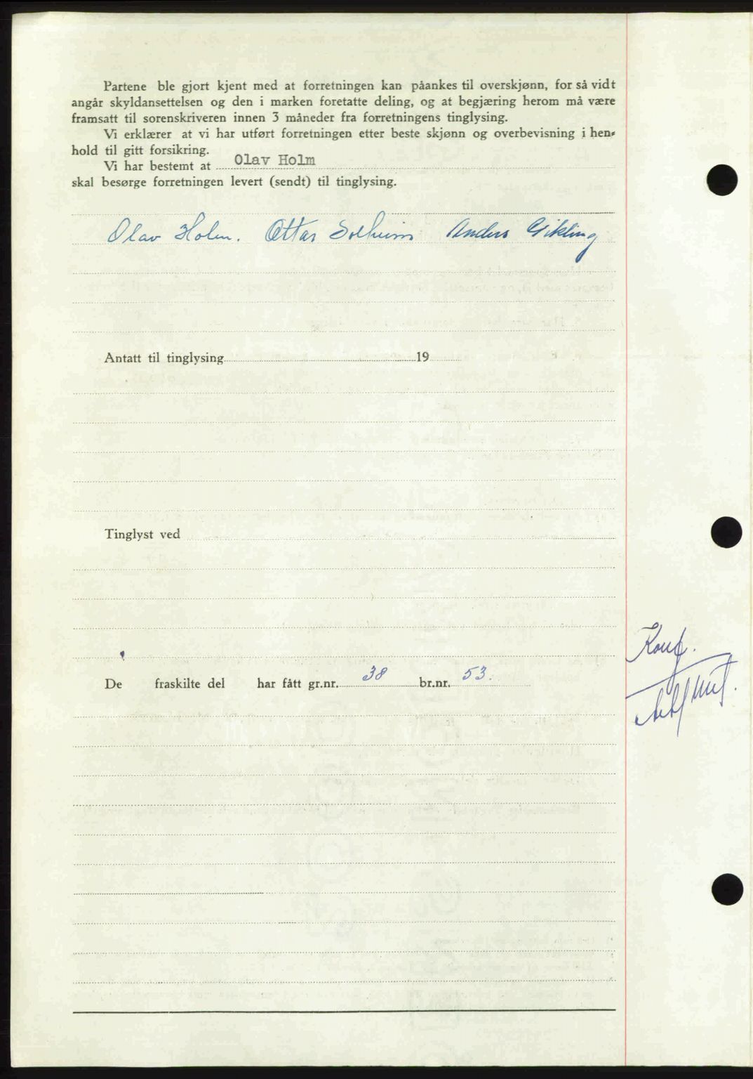 Nordmøre sorenskriveri, AV/SAT-A-4132/1/2/2Ca: Mortgage book no. A114, 1950-1950, Diary no: : 461/1950