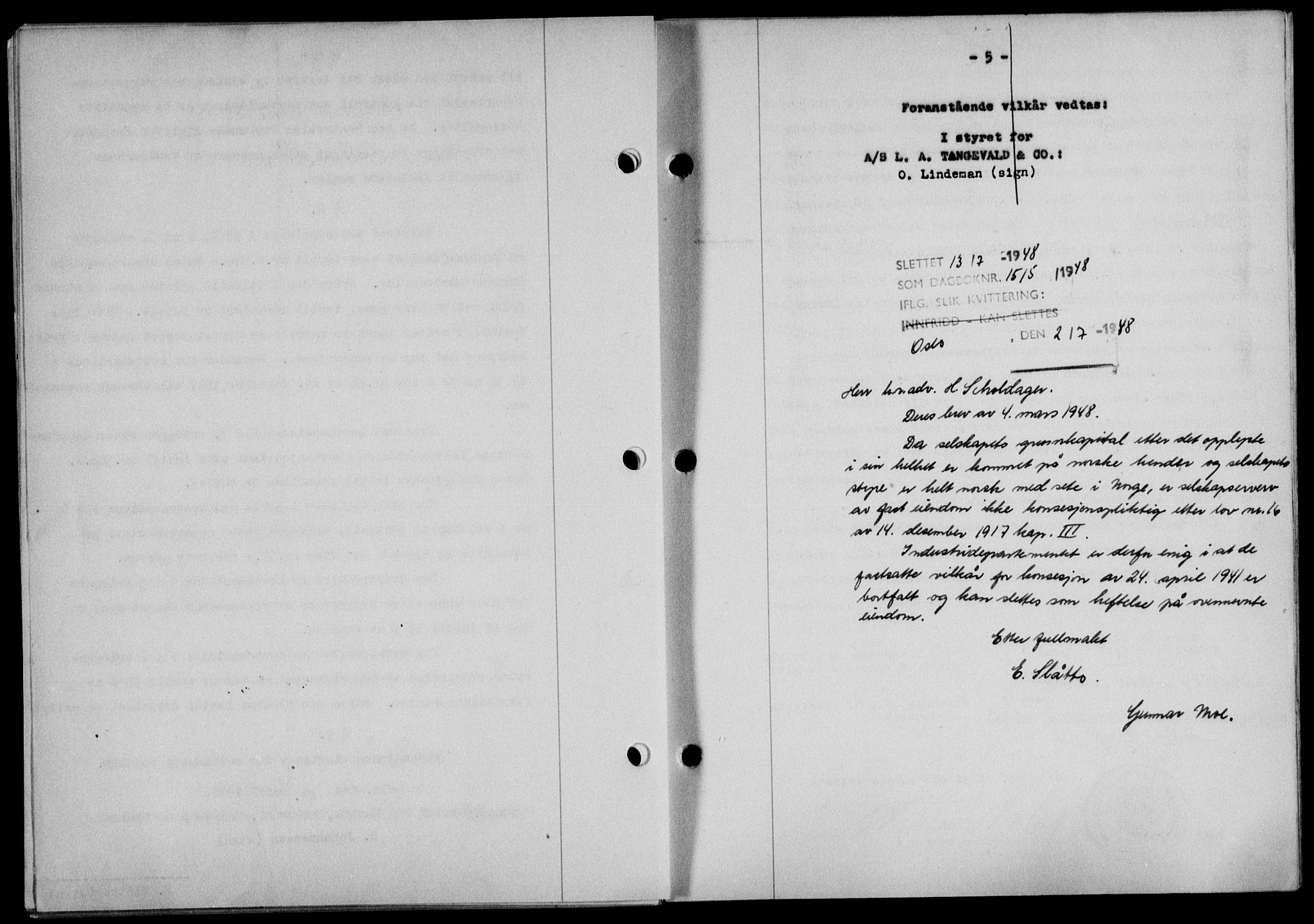 Lofoten sorenskriveri, SAT/A-0017/1/2/2C/L0008a: Mortgage book no. 8a, 1940-1941, Diary no: : 877/1941