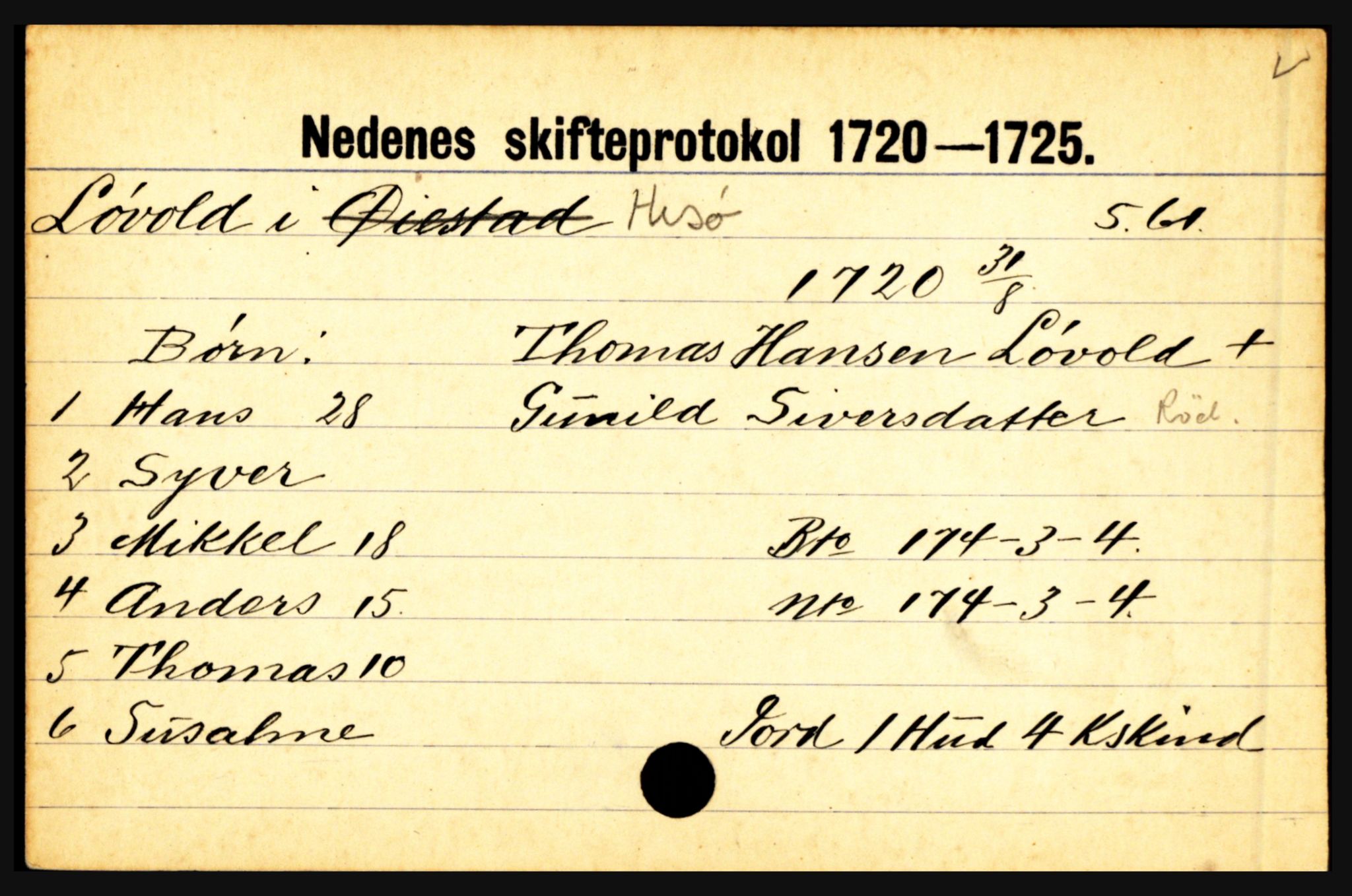 Nedenes sorenskriveri før 1824, AV/SAK-1221-0007/H, p. 19195