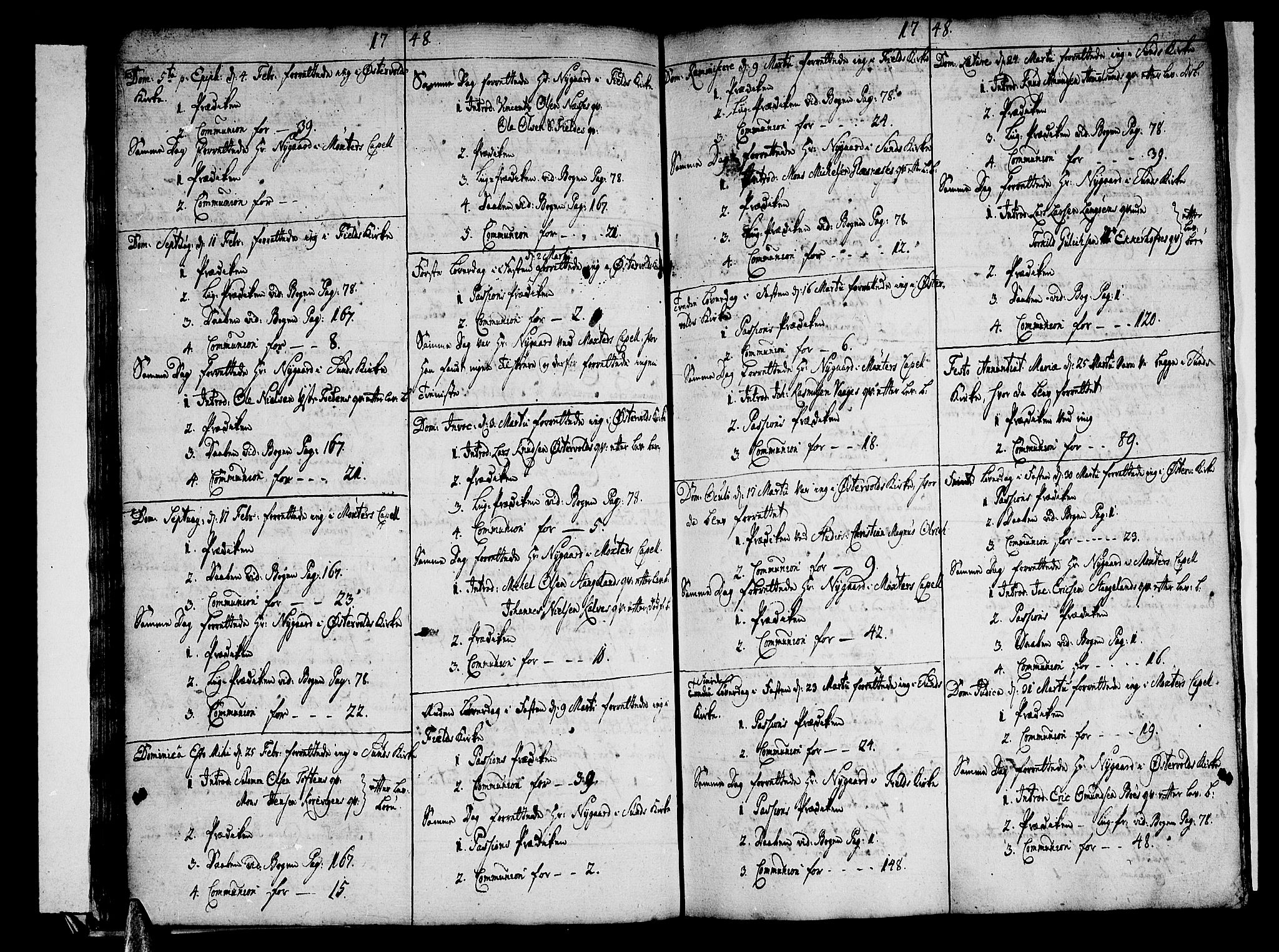 Sund sokneprestembete, AV/SAB-A-99930: Parish register (official) no. A 3, 1740-1769