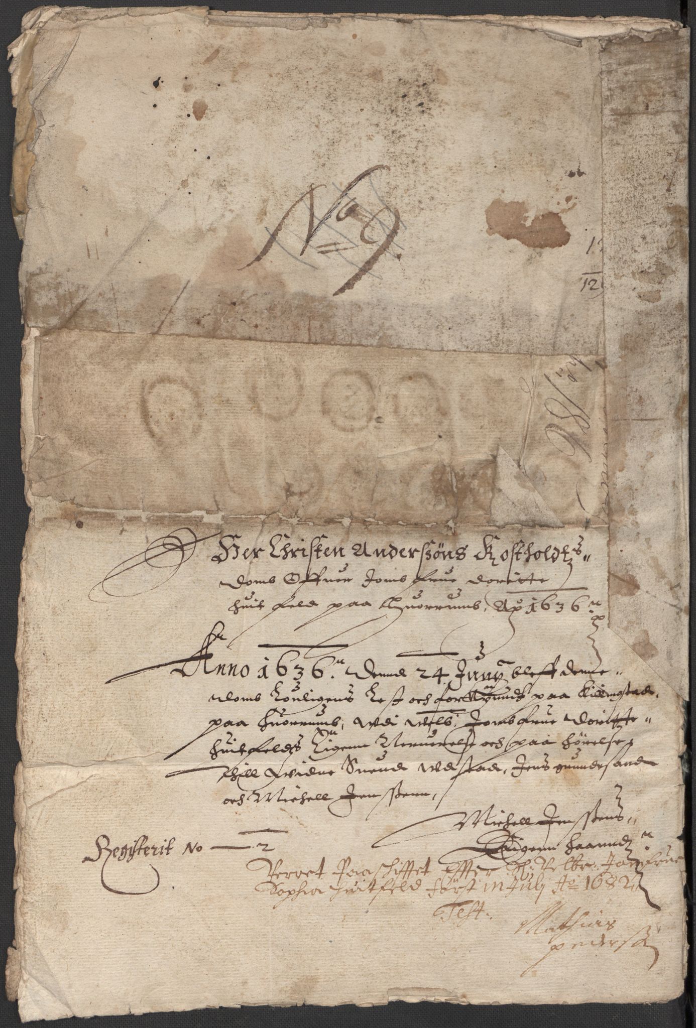 Riksarkivets diplomsamling, AV/RA-EA-5965/F15/L0020: Prestearkiv - Buskerud, 1584-1727, p. 13