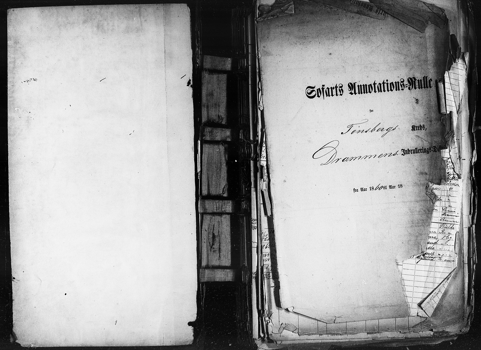 Tønsberg innrulleringskontor, SAKO/A-786/F/Fb/L0001: Annotasjonsrulle Patent nr. 1-1724, 1860-1868, p. 2