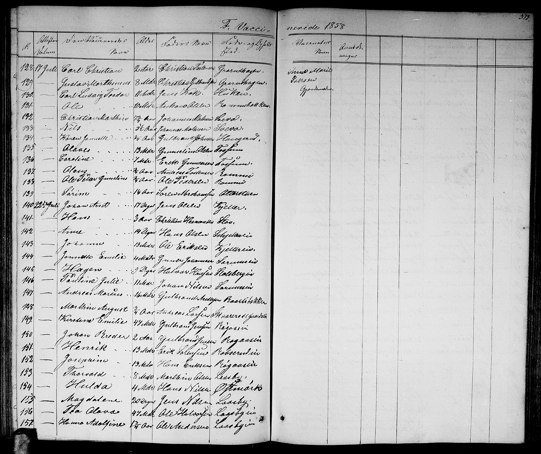 Skedsmo prestekontor Kirkebøker, AV/SAO-A-10033a/G/Ga/L0002: Parish register (copy) no. I 2, 1855-1872, p. 379