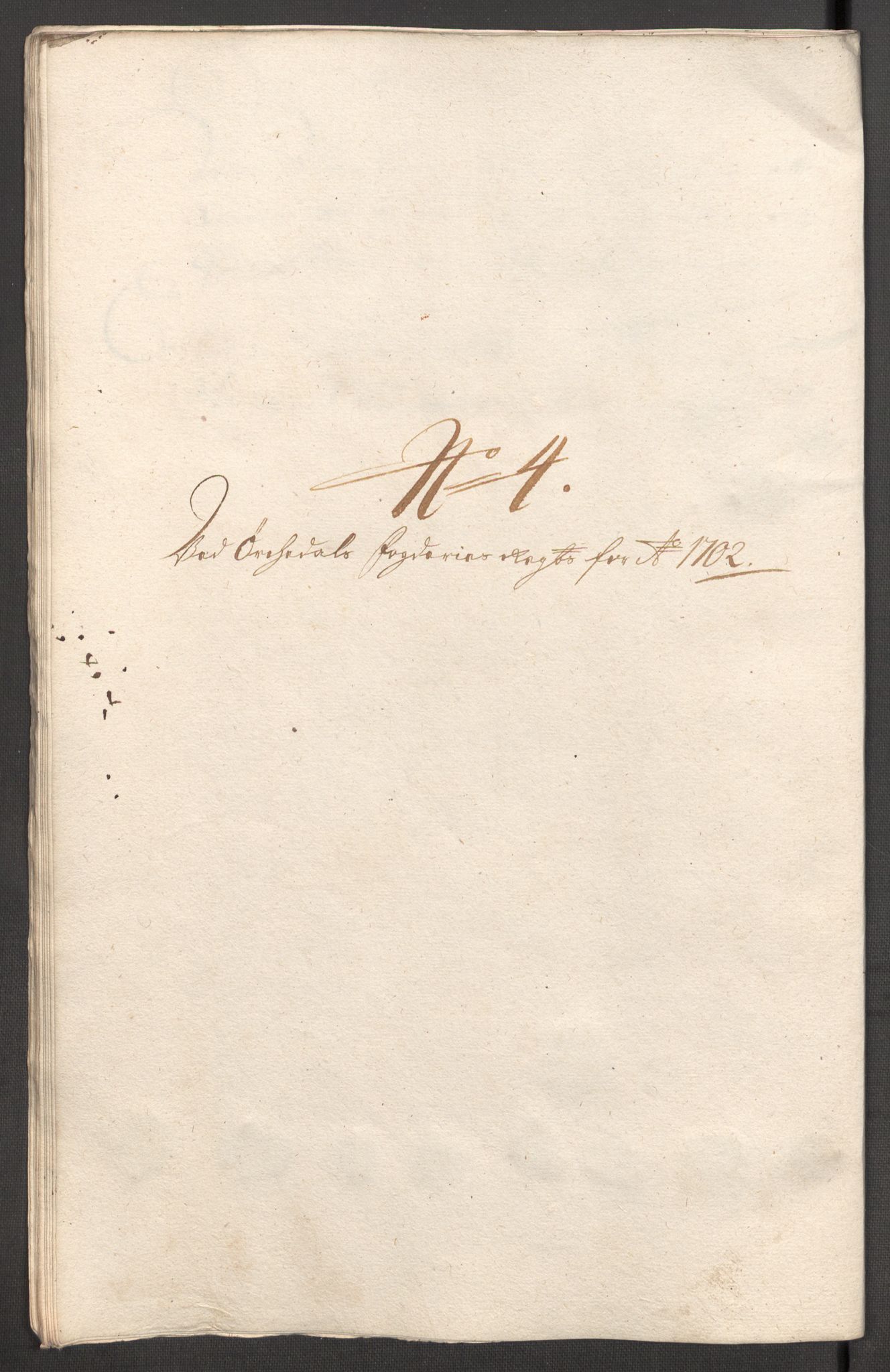 Rentekammeret inntil 1814, Reviderte regnskaper, Fogderegnskap, AV/RA-EA-4092/R60/L3952: Fogderegnskap Orkdal og Gauldal, 1702, p. 98