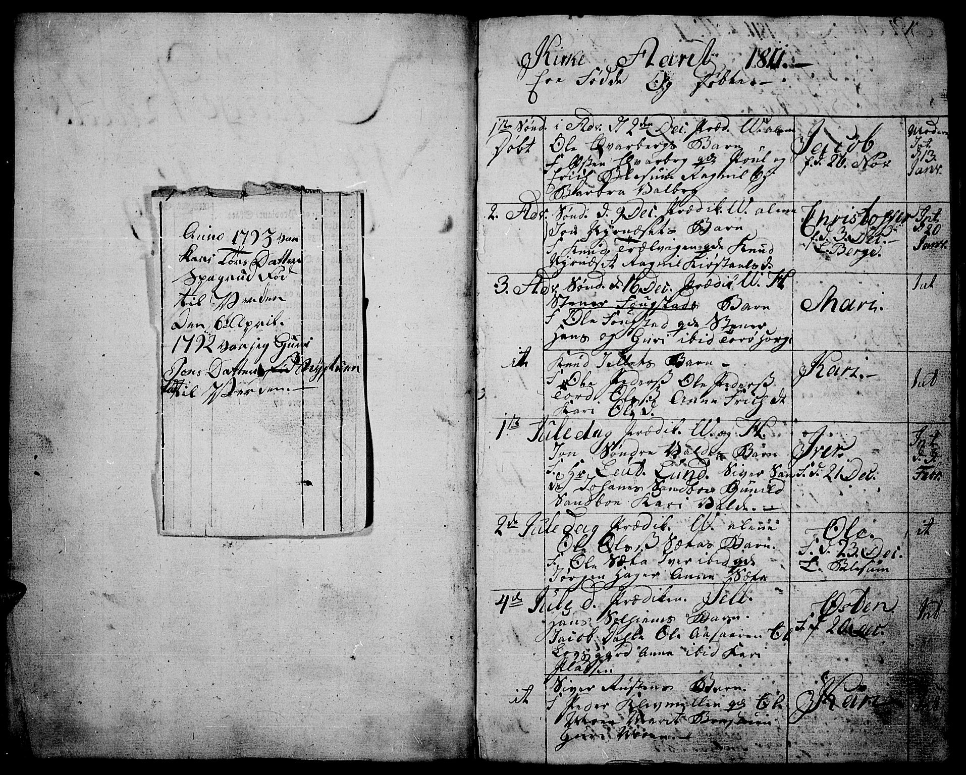 Vågå prestekontor, AV/SAH-PREST-076/H/Ha/Haa/L0002: Parish register (official) no. 2, 1810-1815, p. 0-1