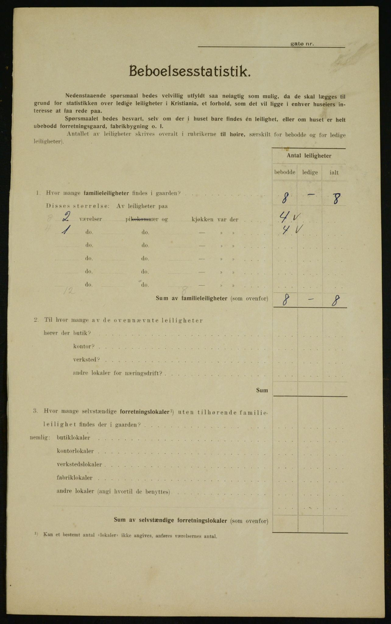 OBA, Municipal Census 1910 for Kristiania, 1910, p. 31346