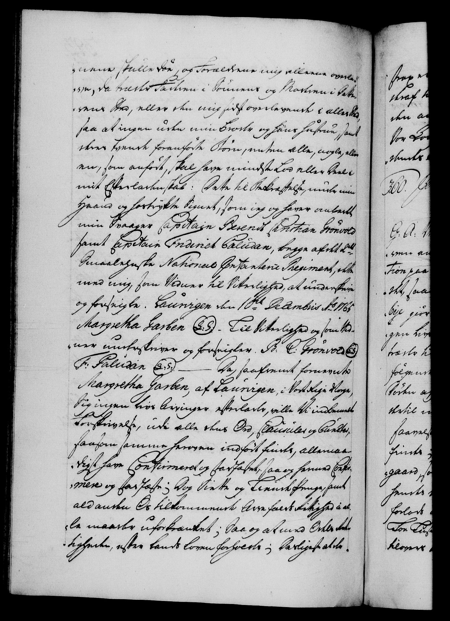 Danske Kanselli 1572-1799, AV/RA-EA-3023/F/Fc/Fca/Fcaa/L0043: Norske registre, 1766-1768, p. 393b