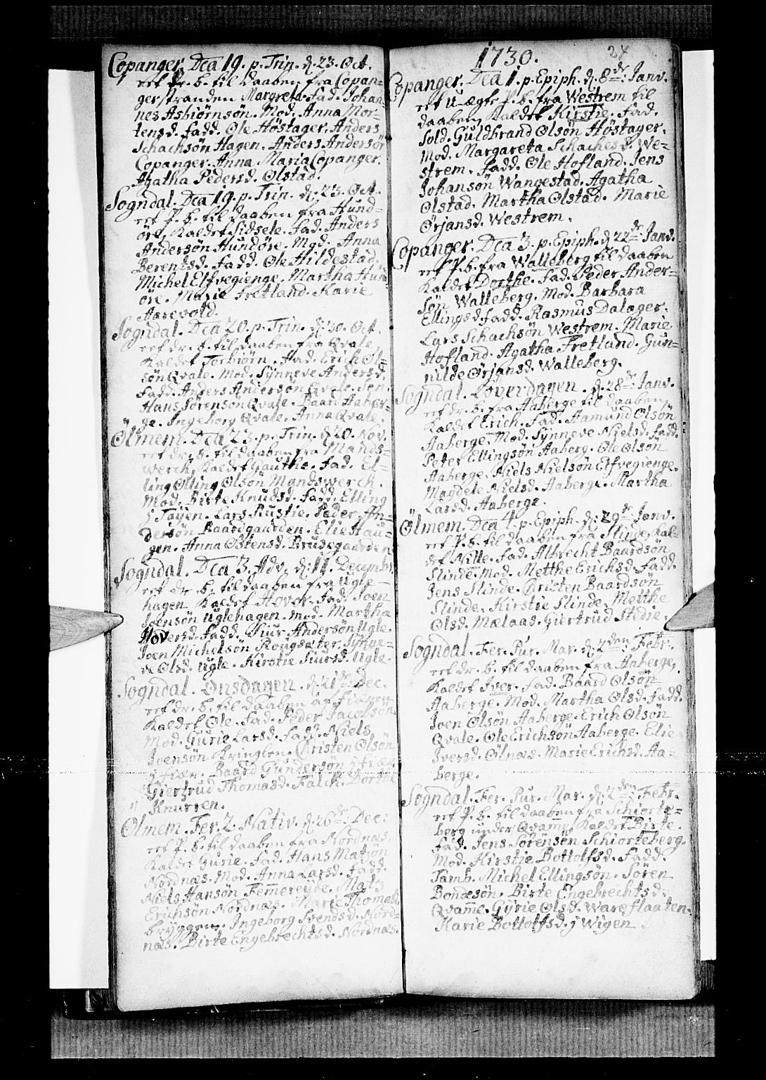 Sogndal sokneprestembete, AV/SAB-A-81301/H/Haa/Haaa/L0002: Parish register (official) no. A 2, 1725-1741, p. 24