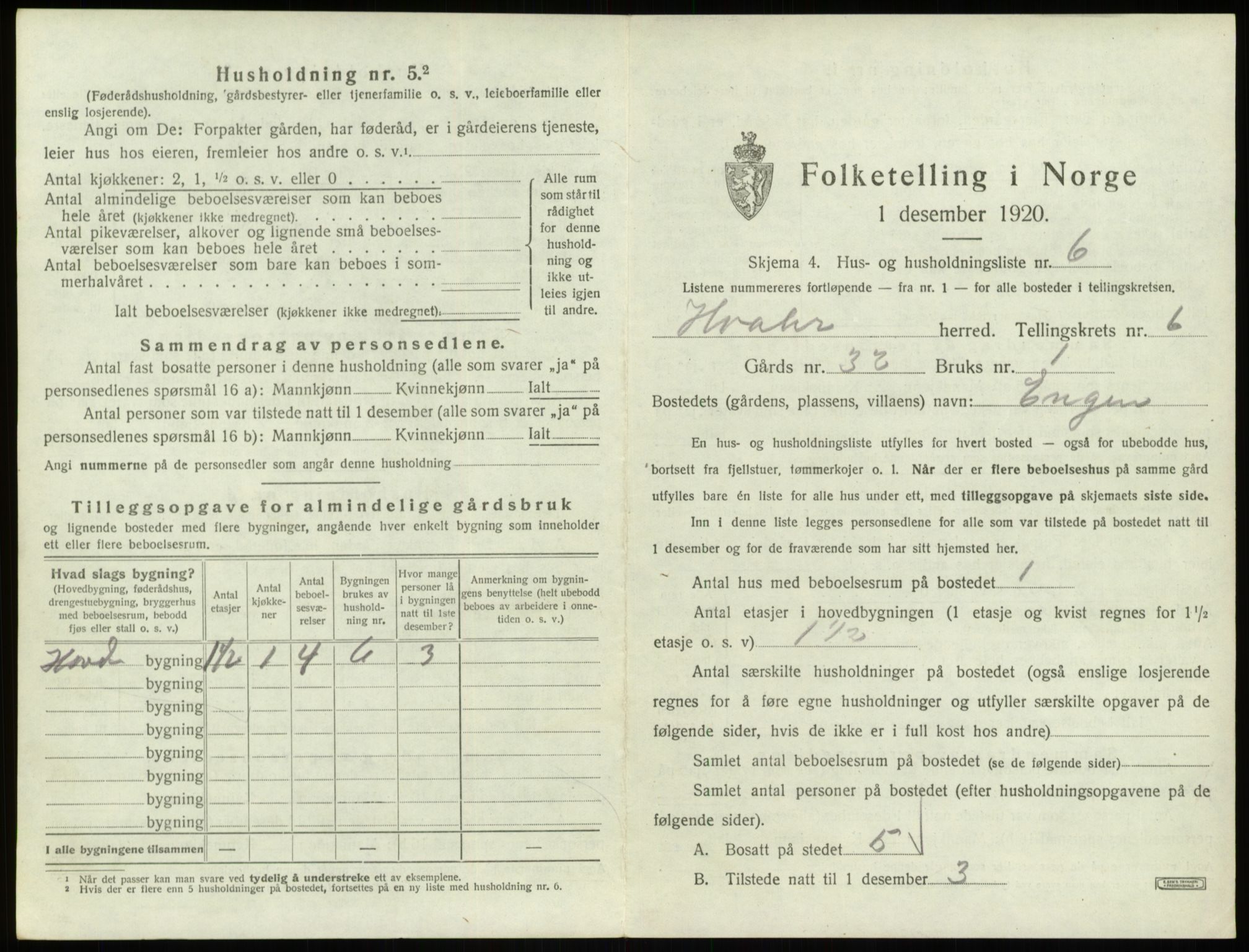 SAO, 1920 census for Hvaler, 1920, p. 1003