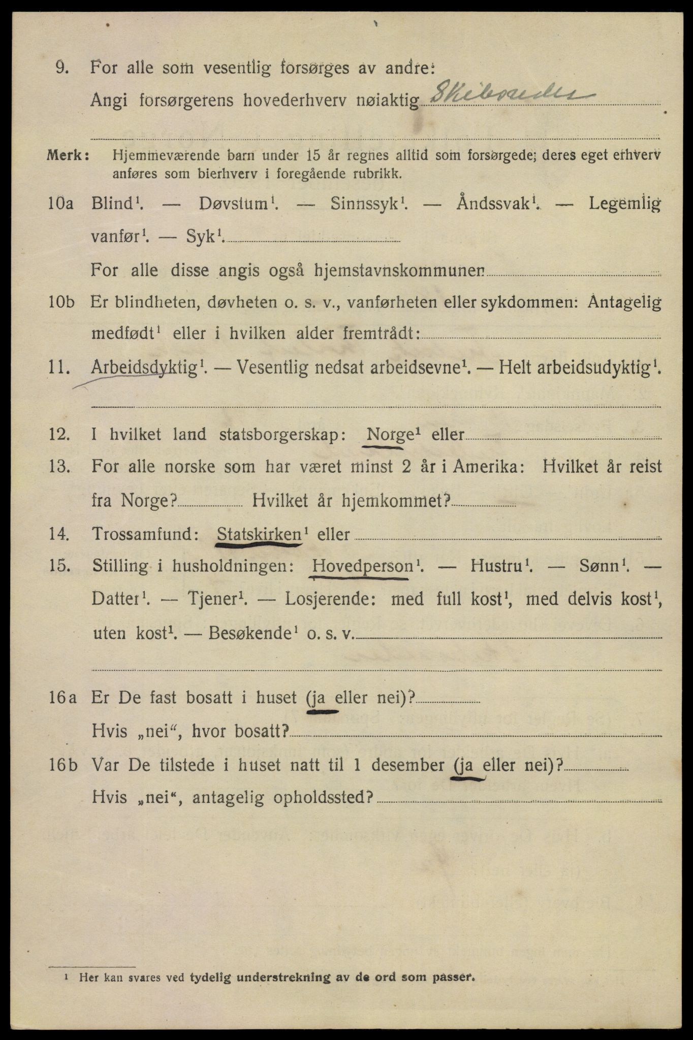 SAKO, 1920 census for Porsgrunn, 1920, p. 18944