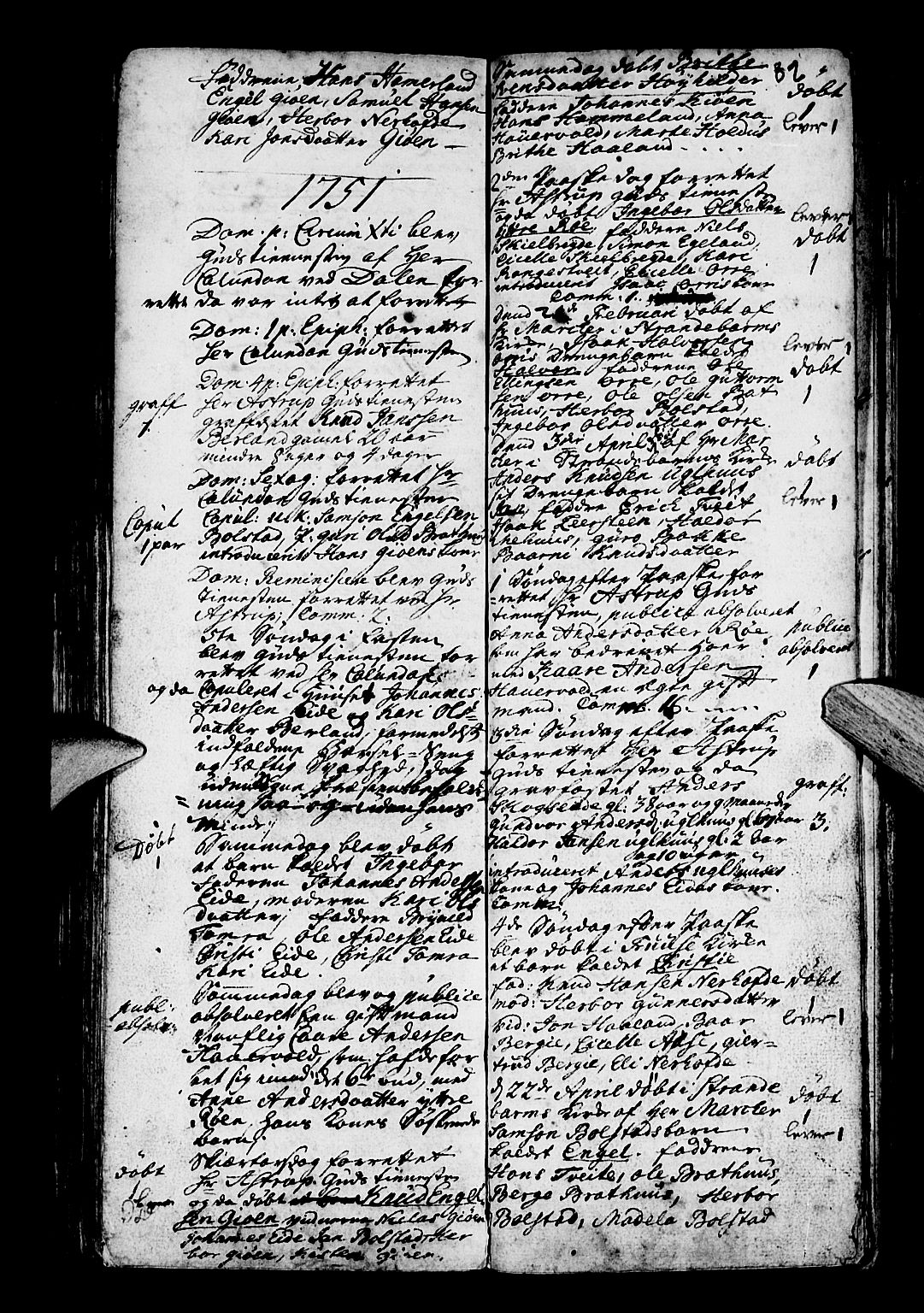 Os sokneprestembete, SAB/A-99929: Parish register (official) no. A 3, 1669-1760, p. 82
