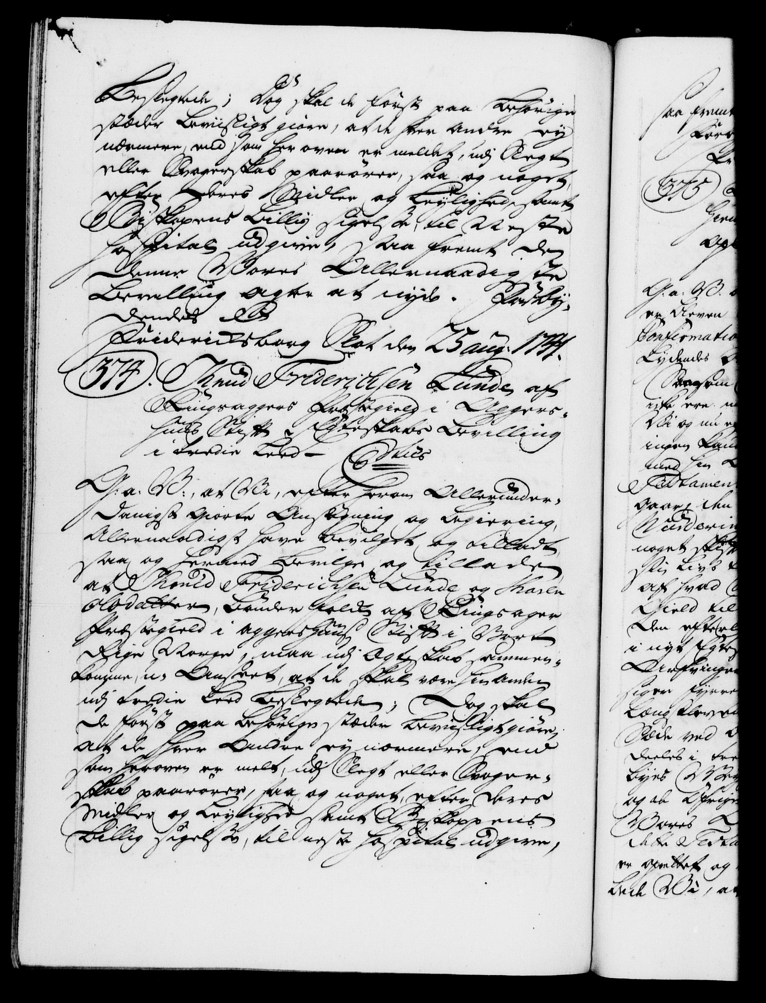 Danske Kanselli 1572-1799, AV/RA-EA-3023/F/Fc/Fca/Fcaa/L0032: Norske registre, 1741-1742, p. 245b