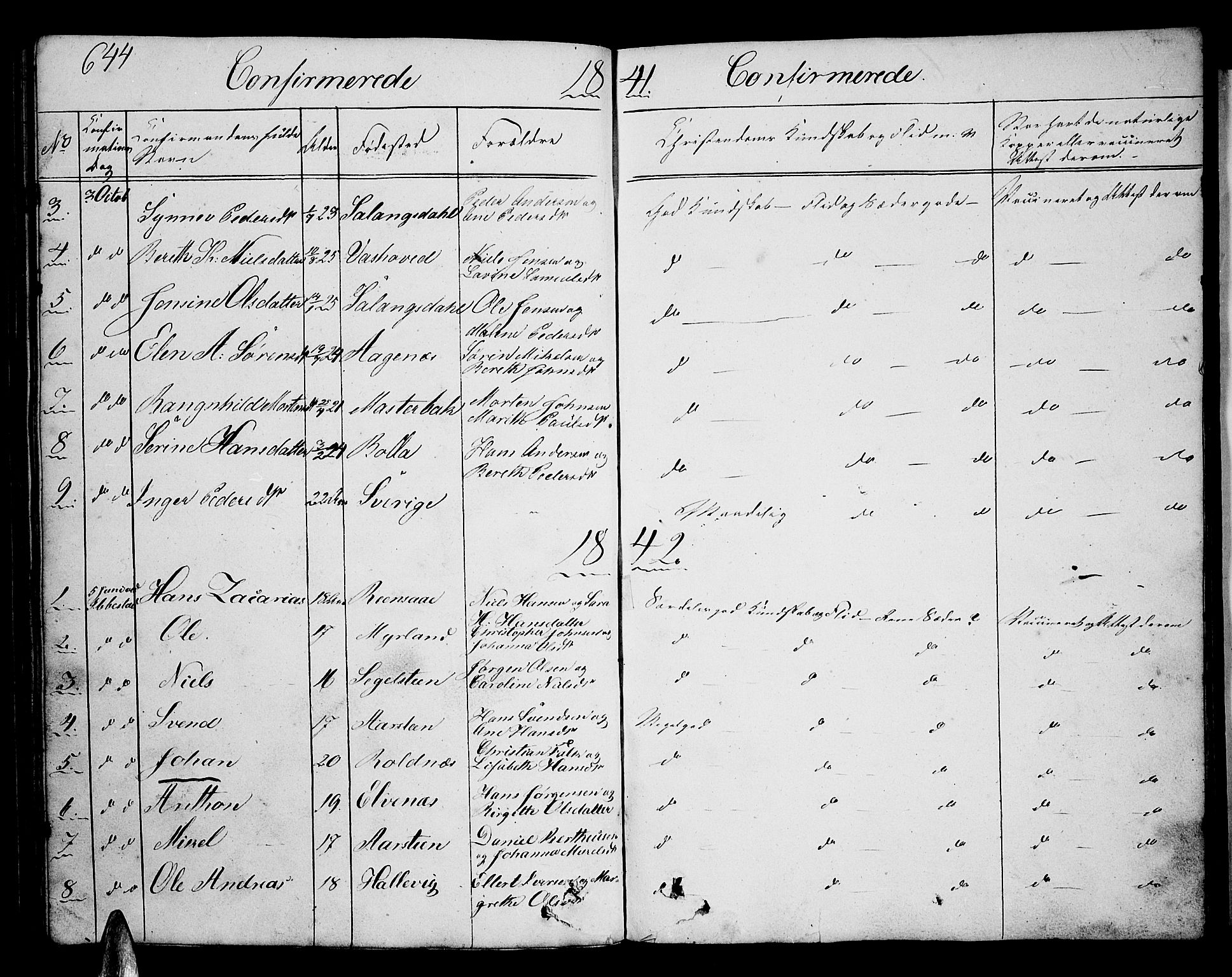 Ibestad sokneprestembete, SATØ/S-0077/H/Ha/Hab/L0003klokker: Parish register (copy) no. 3, 1833-1852, p. 644