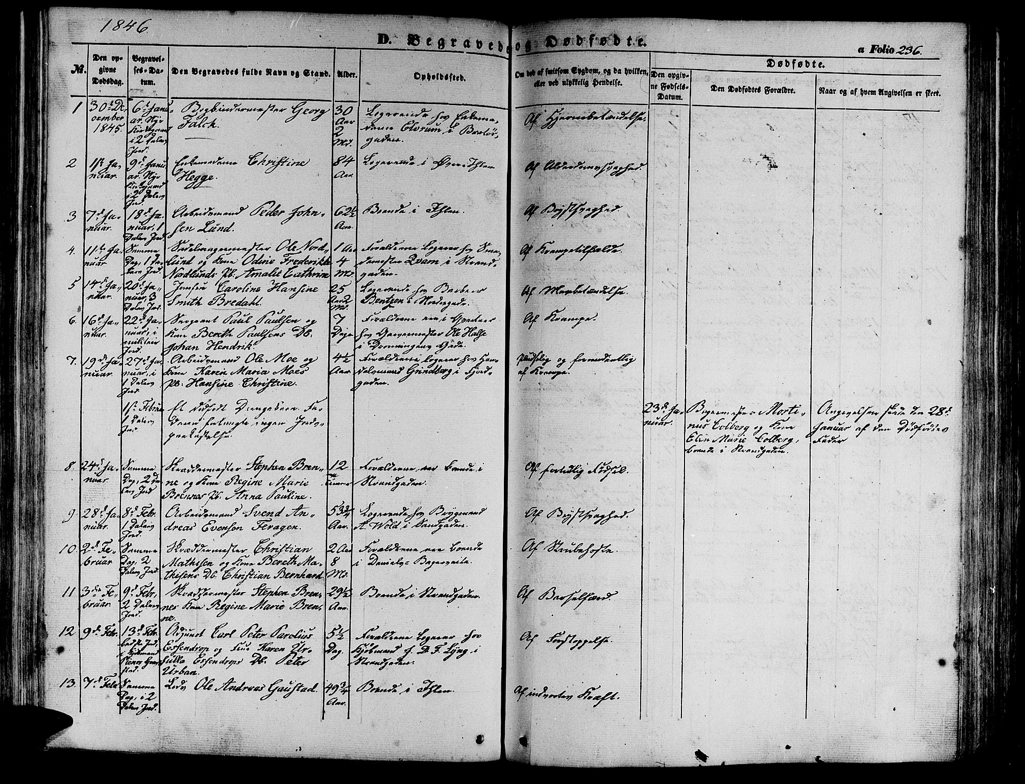 Ministerialprotokoller, klokkerbøker og fødselsregistre - Sør-Trøndelag, SAT/A-1456/602/L0137: Parish register (copy) no. 602C05, 1846-1856, p. 236
