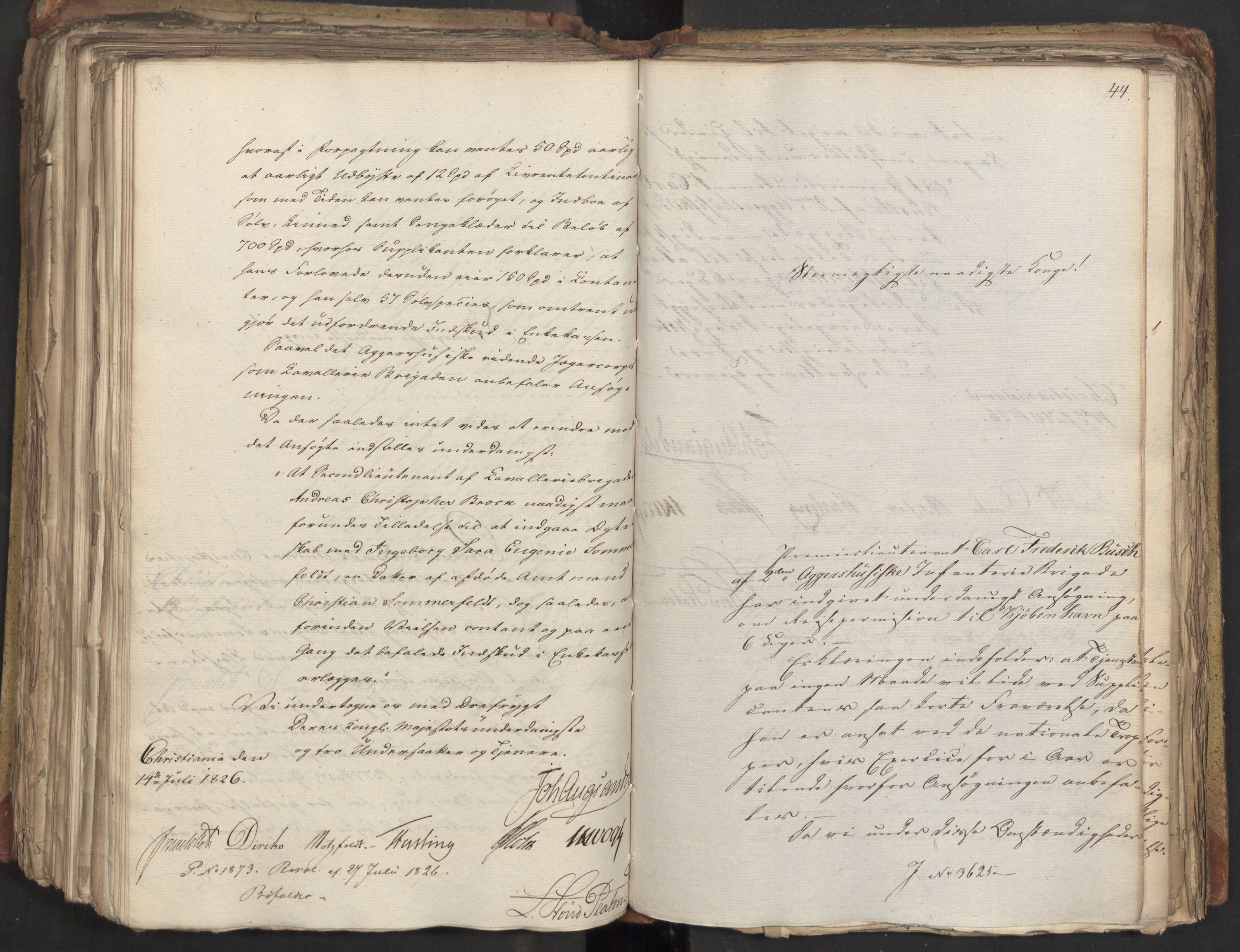 Statsrådsavdelingen i Stockholm, AV/RA-S-1003/D/Da/L0047: Regjeringsinnstillinger nr. 3501-3659, 1826, p. 347