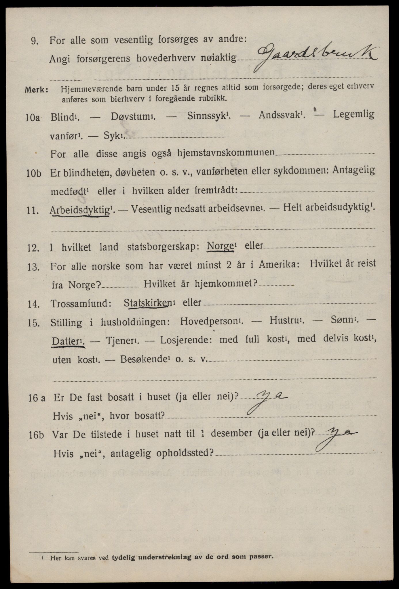 SAKO, 1920 census for Nissedal, 1920, p. 1782