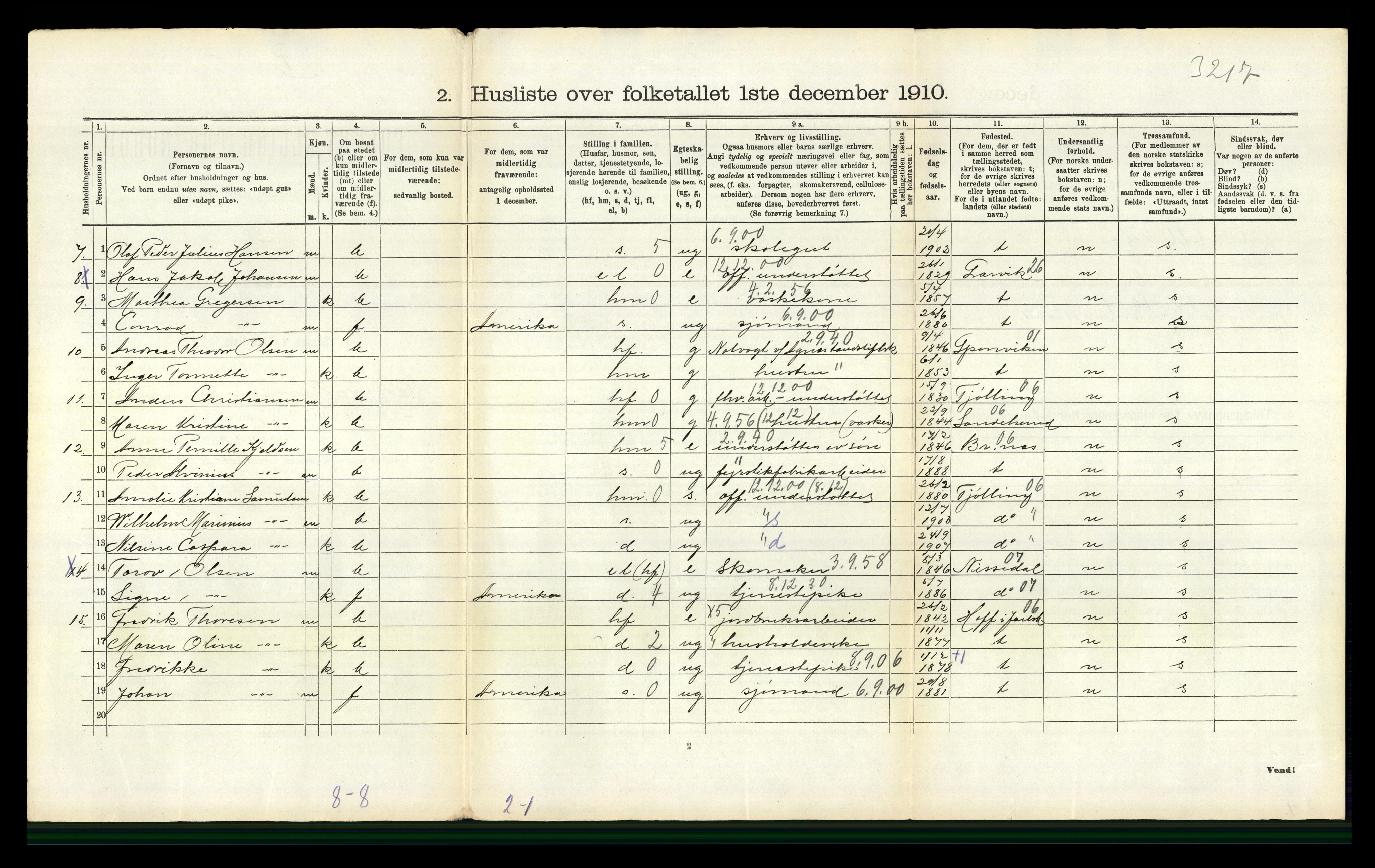 RA, 1910 census for Fredriksvern, 1910, p. 183