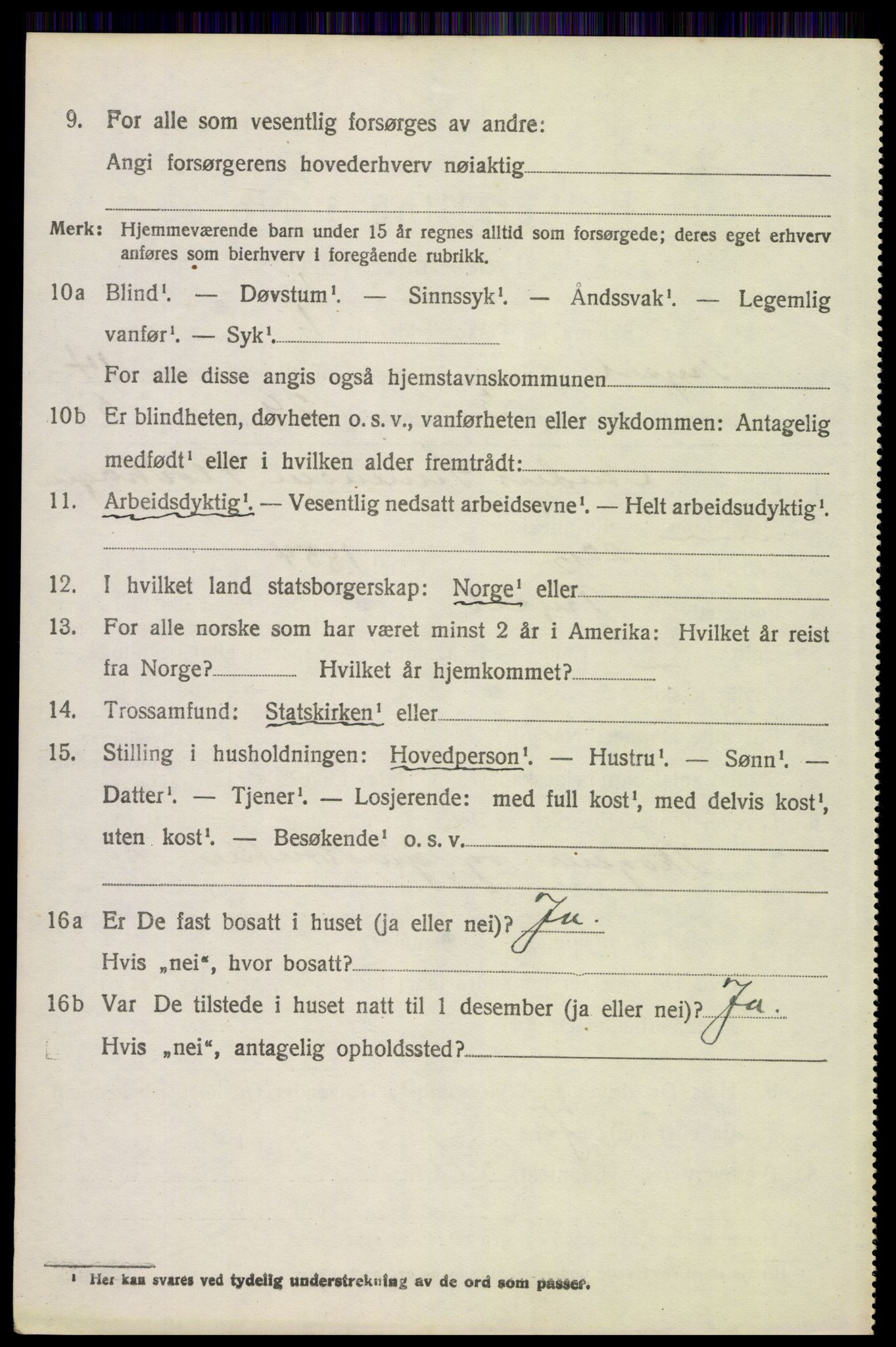 SAH, 1920 census for Trysil, 1920, p. 7900