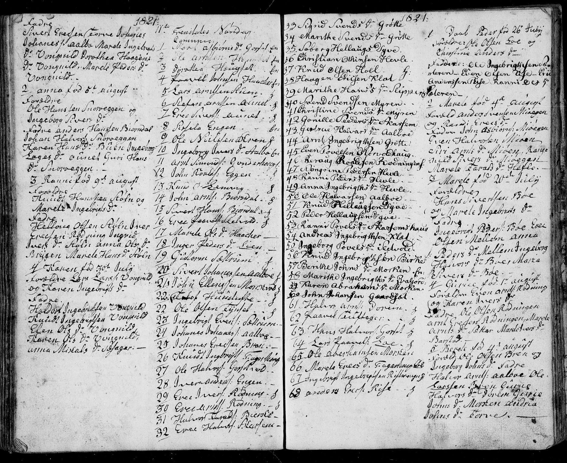 Ministerialprotokoller, klokkerbøker og fødselsregistre - Sør-Trøndelag, AV/SAT-A-1456/678/L0912: Parish register (copy) no. 678C01, 1811-1824