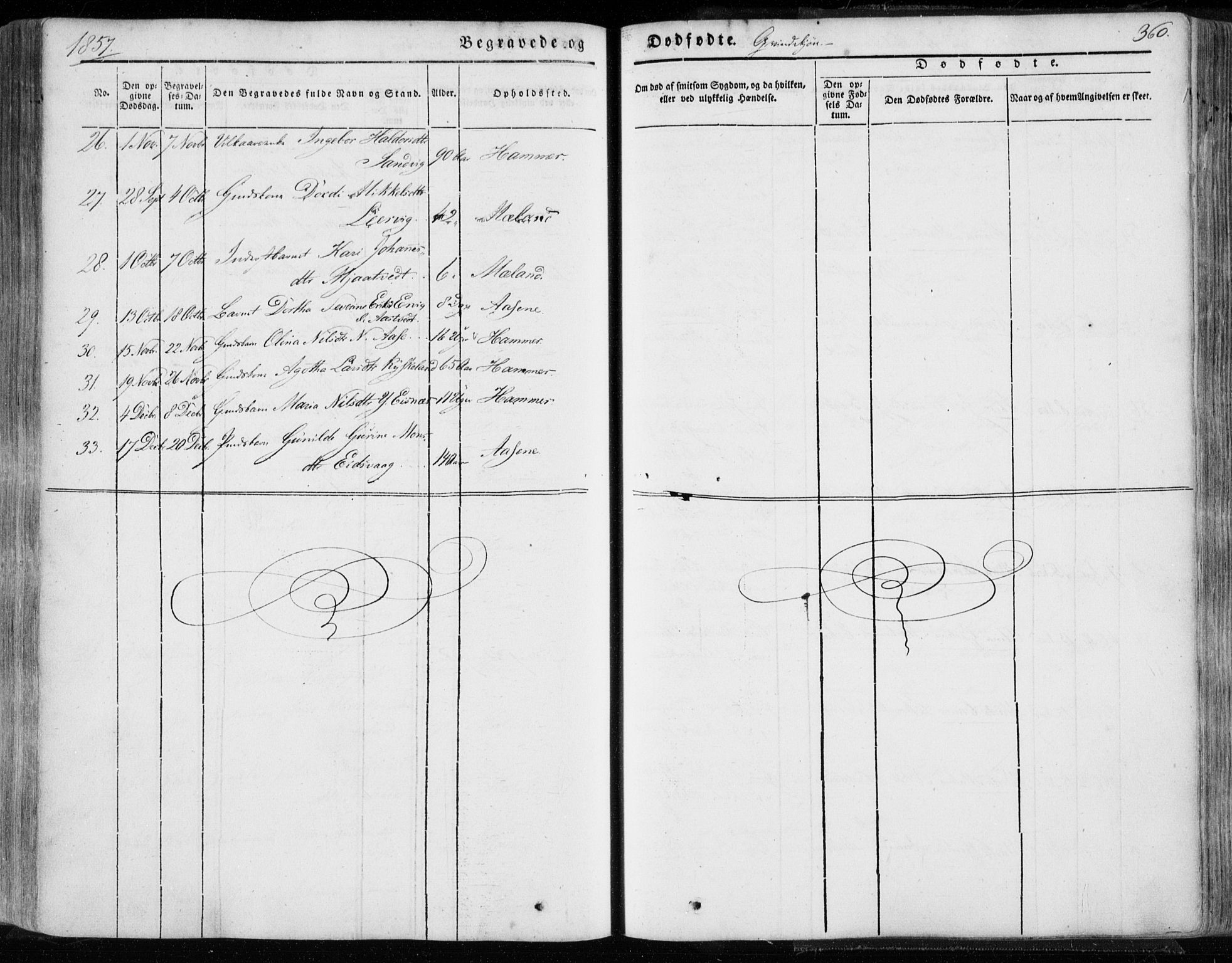Hamre sokneprestembete, SAB/A-75501/H/Ha/Haa/Haaa/L0013: Parish register (official) no. A 13, 1846-1857, p. 360